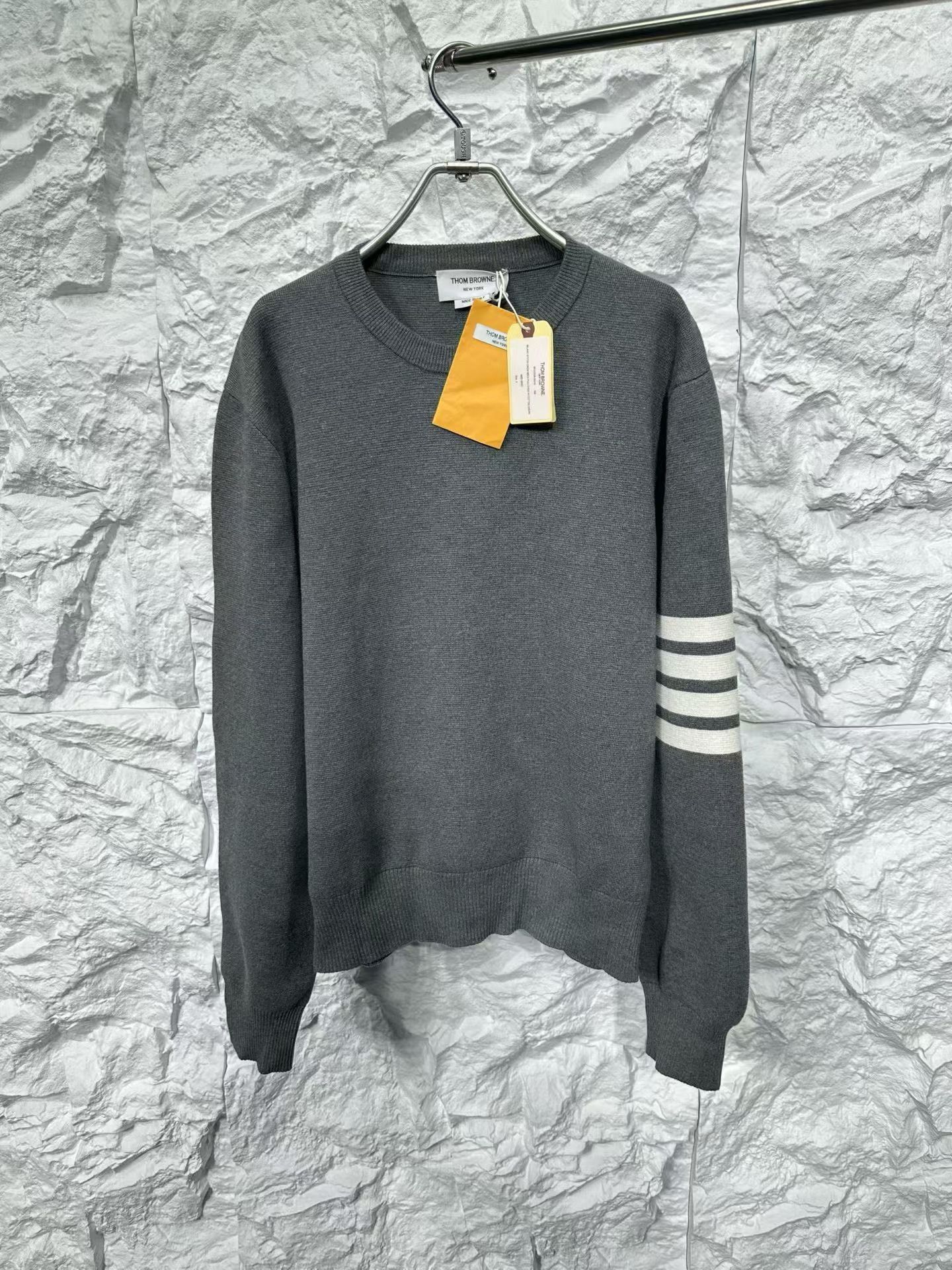 Thom Browne Thom Browne 4-Bar Milano Stitch Pullover Size 2 Size US M / EU 48-50 / 2 - 2 Thumbnail