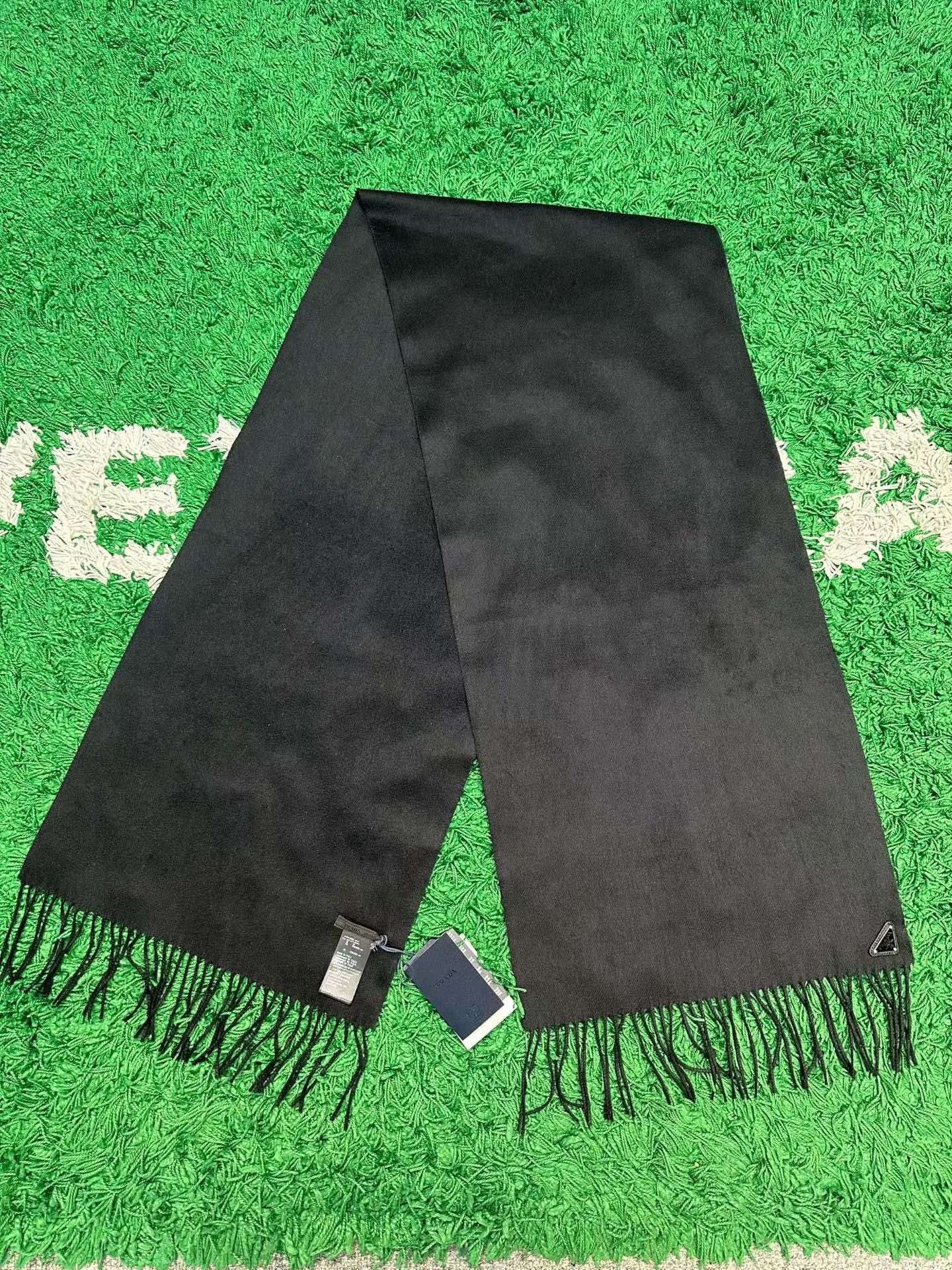 Prada Prada Silk Cashmere Triangle Logo Scarf One Size Size ONE SIZE - 2 Thumbnail