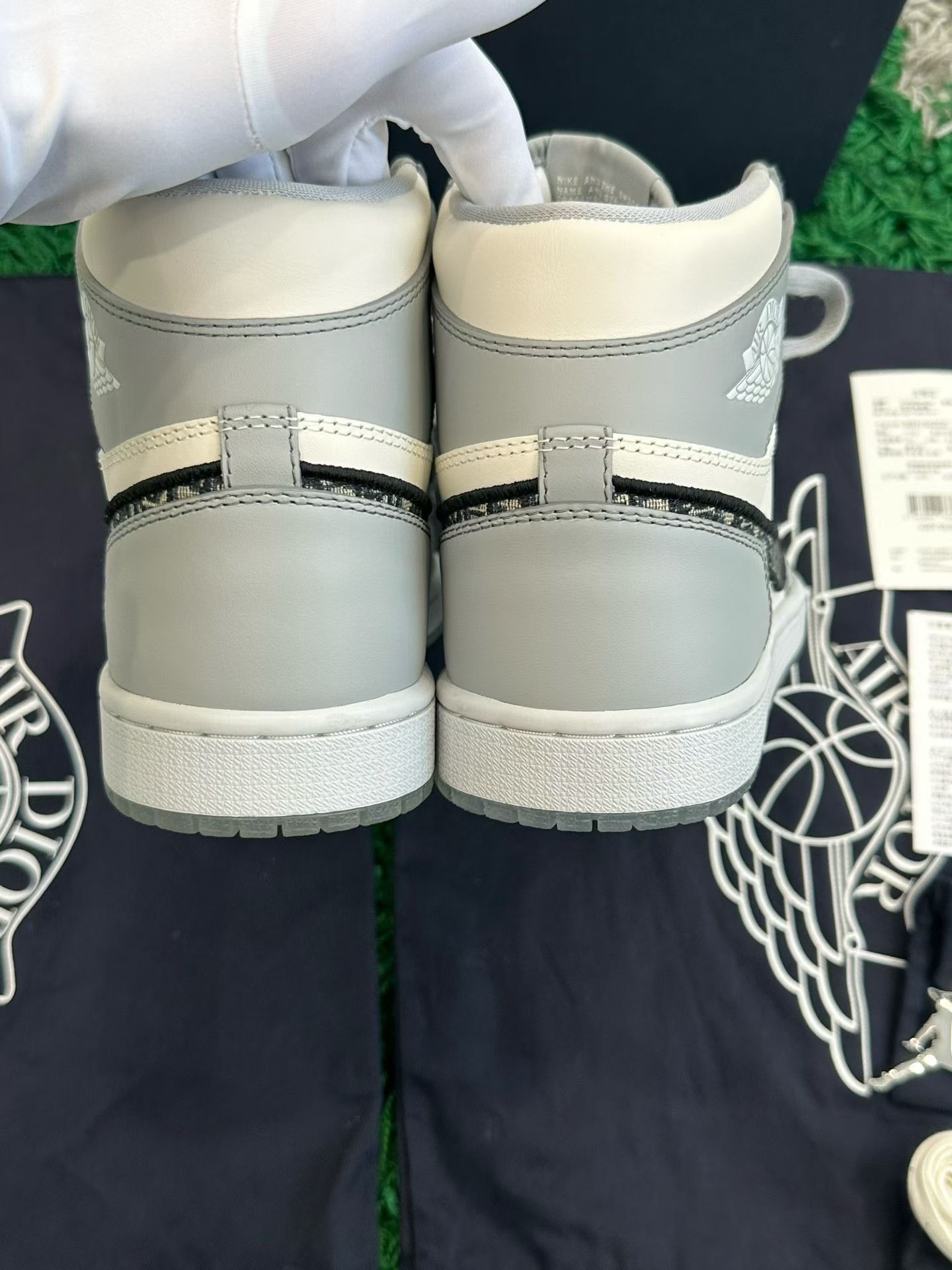 Dior Dior x Jordan Oblique High Sneakers 40 Size US 7 / EU 40 - 5 Thumbnail