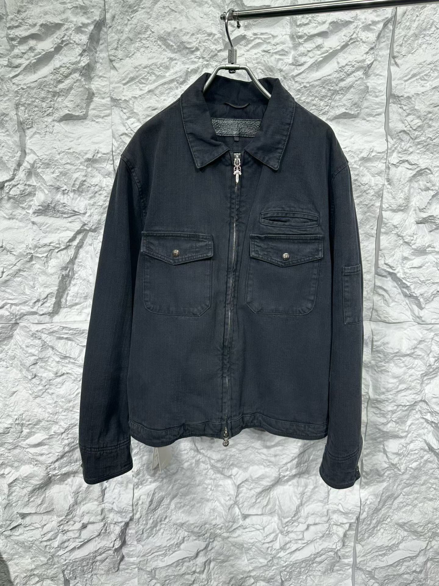 Chrome Hearts Chrome Hearts Herringbone Work Jacket M Size US M / EU 48-50 / 2 - 2 Thumbnail