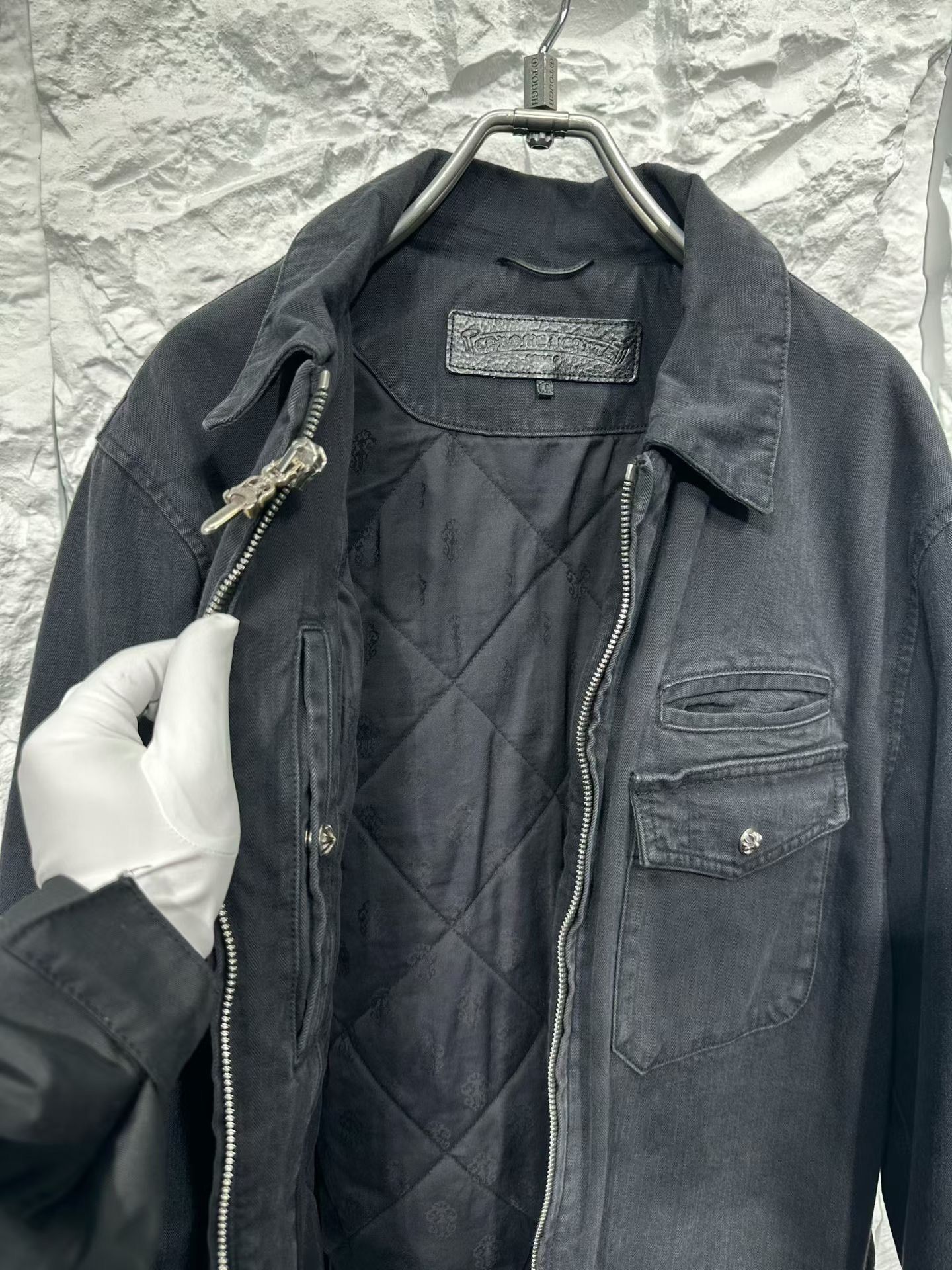 Chrome Hearts Chrome Hearts Herringbone Work Jacket M Size US M / EU 48-50 / 2 - 4 Thumbnail