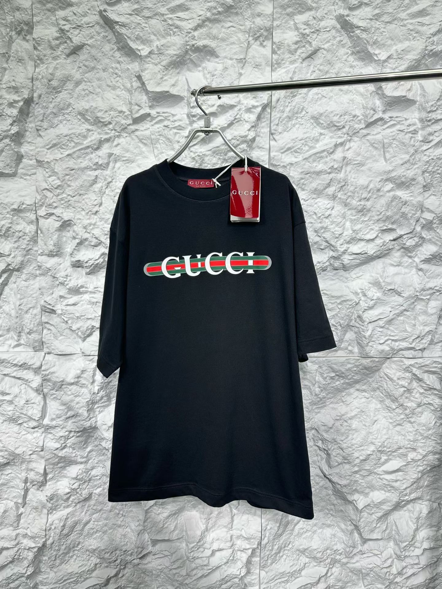 Gucci Gucci Web Stripe Logo T-Shirt M Size US M / EU 48-50 / 2 - 2 Thumbnail