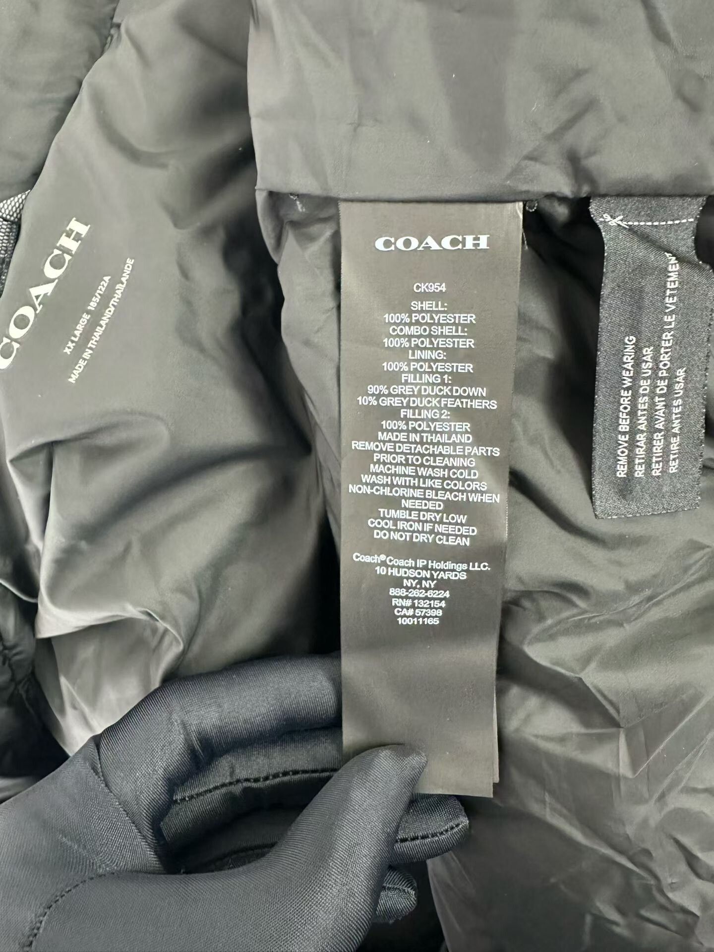 Coach Coach Signature Print Puffer Jacket Size XXL Size US XXL / EU 58 / 5 - 5 Thumbnail