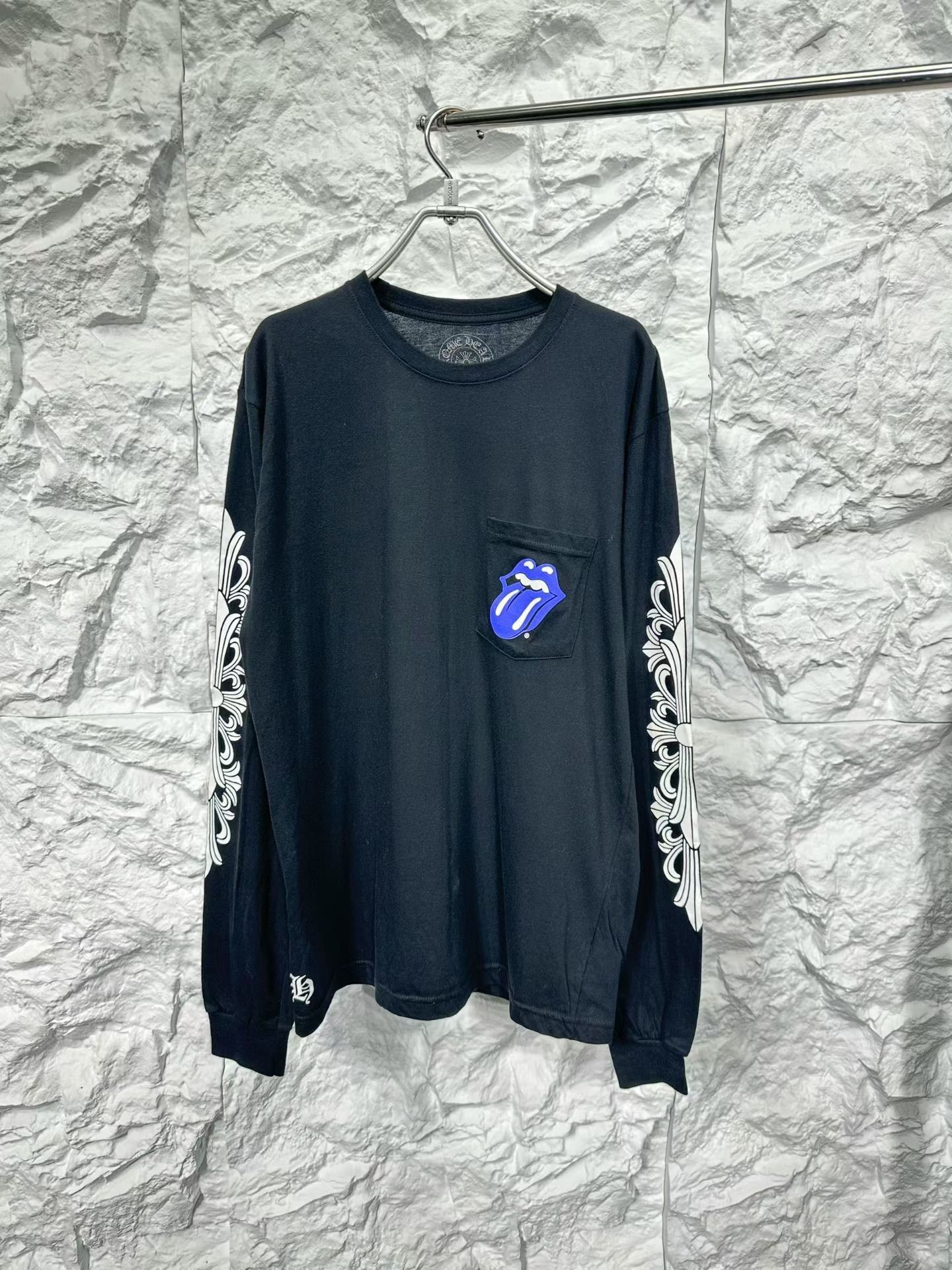 Chrome Hearts Chrome Hearts Rolling Stones Blue Tongue L/S T-Shirt L Size US L / EU 52-54 / 3 - 2 Thumbnail