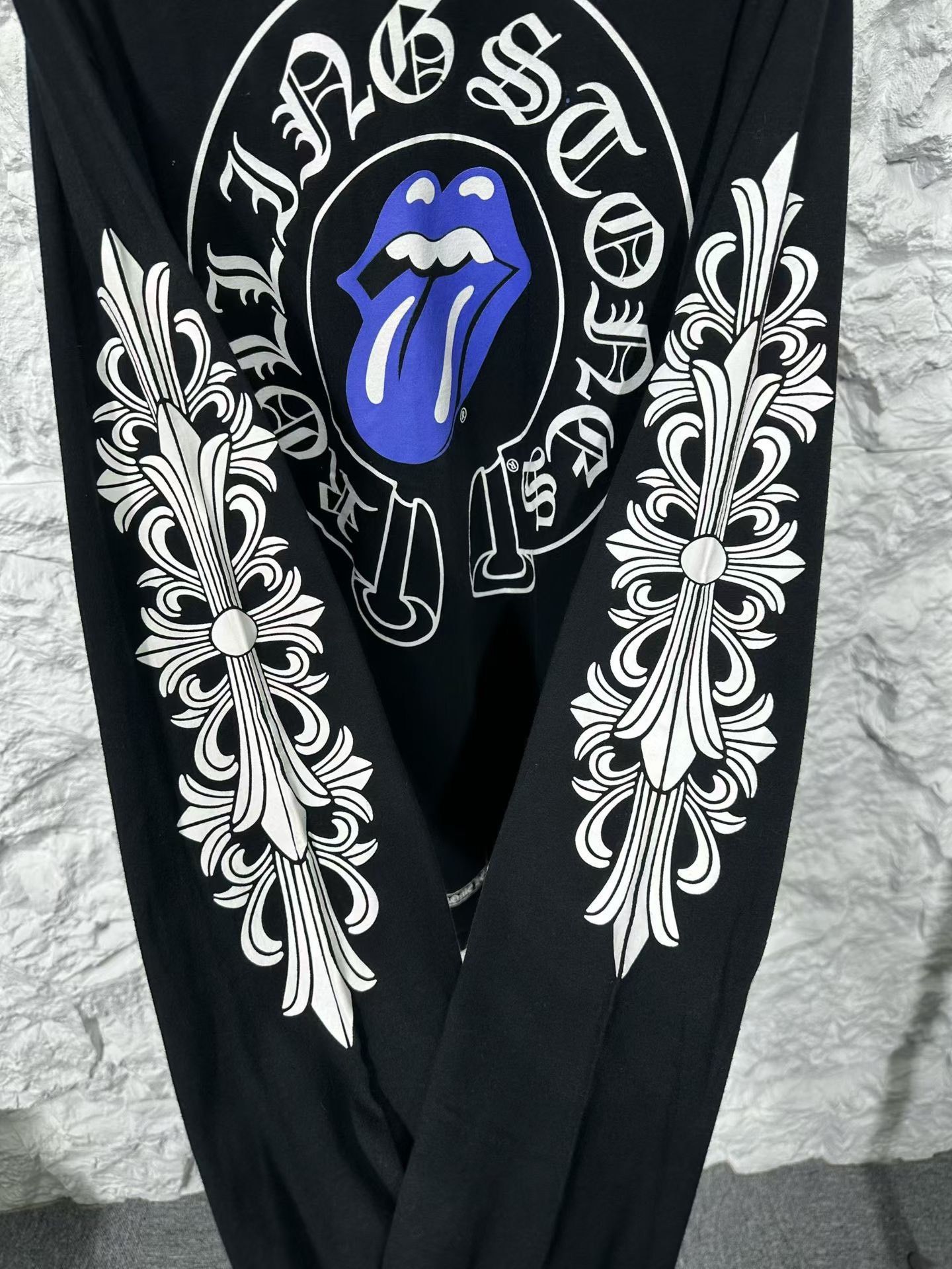 Chrome Hearts Chrome Hearts Rolling Stones Blue Tongue L/S T-Shirt L Size US L / EU 52-54 / 3 - 4 Thumbnail