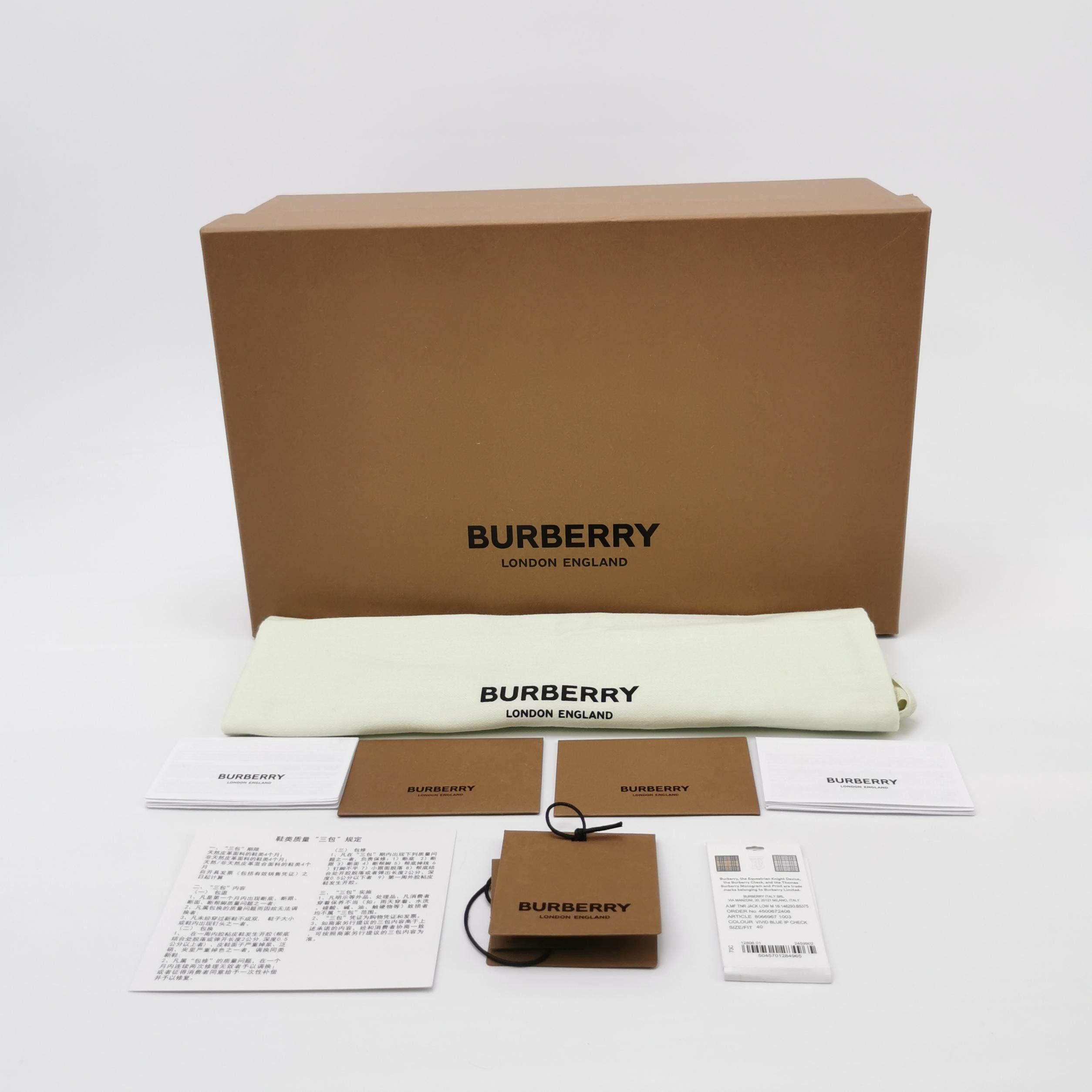 Burberry Burberry Men 7 Lowtop Sneakers Size US 7 / EU 40 - 6 Thumbnail