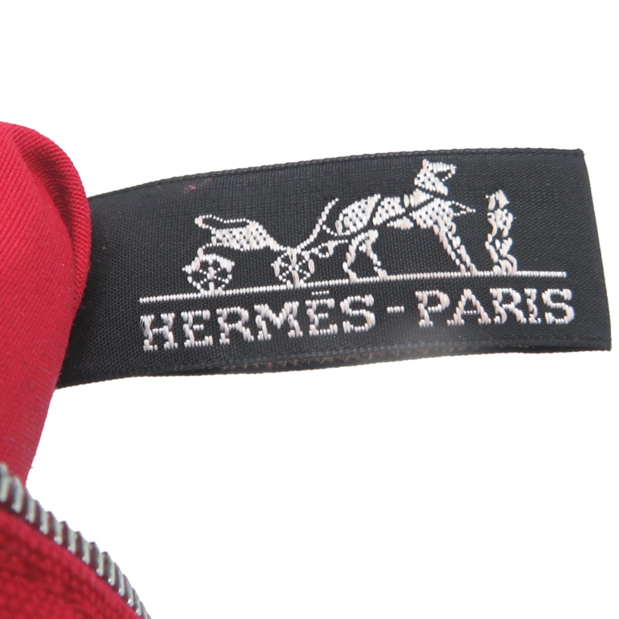 Hermes Hermes Bolide Pouch 20 Women's Cotton Red Size ONE SIZE - 6 Thumbnail