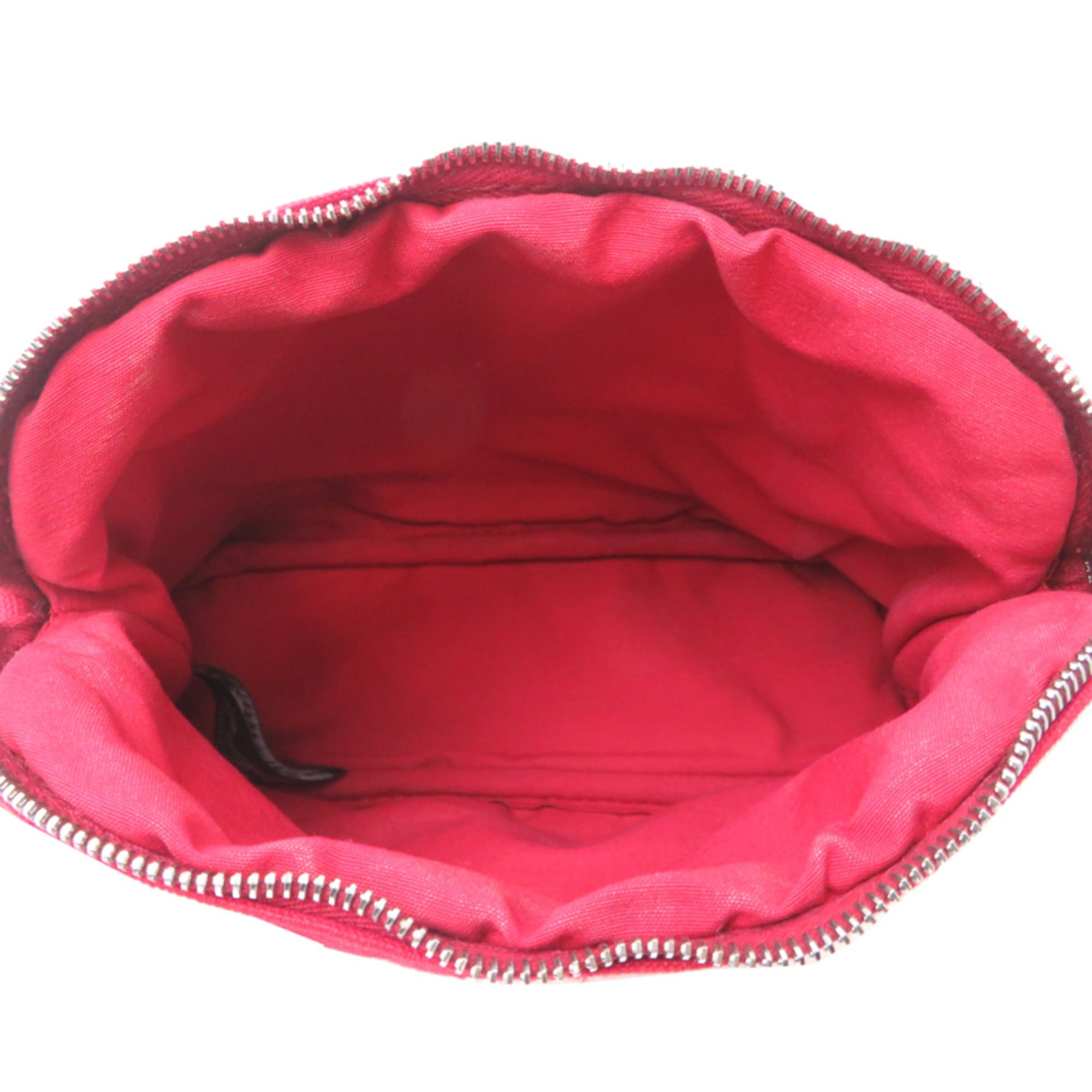 Hermes Hermes Bolide Pouch 20 Women's Cotton Red Size ONE SIZE - 5 Thumbnail