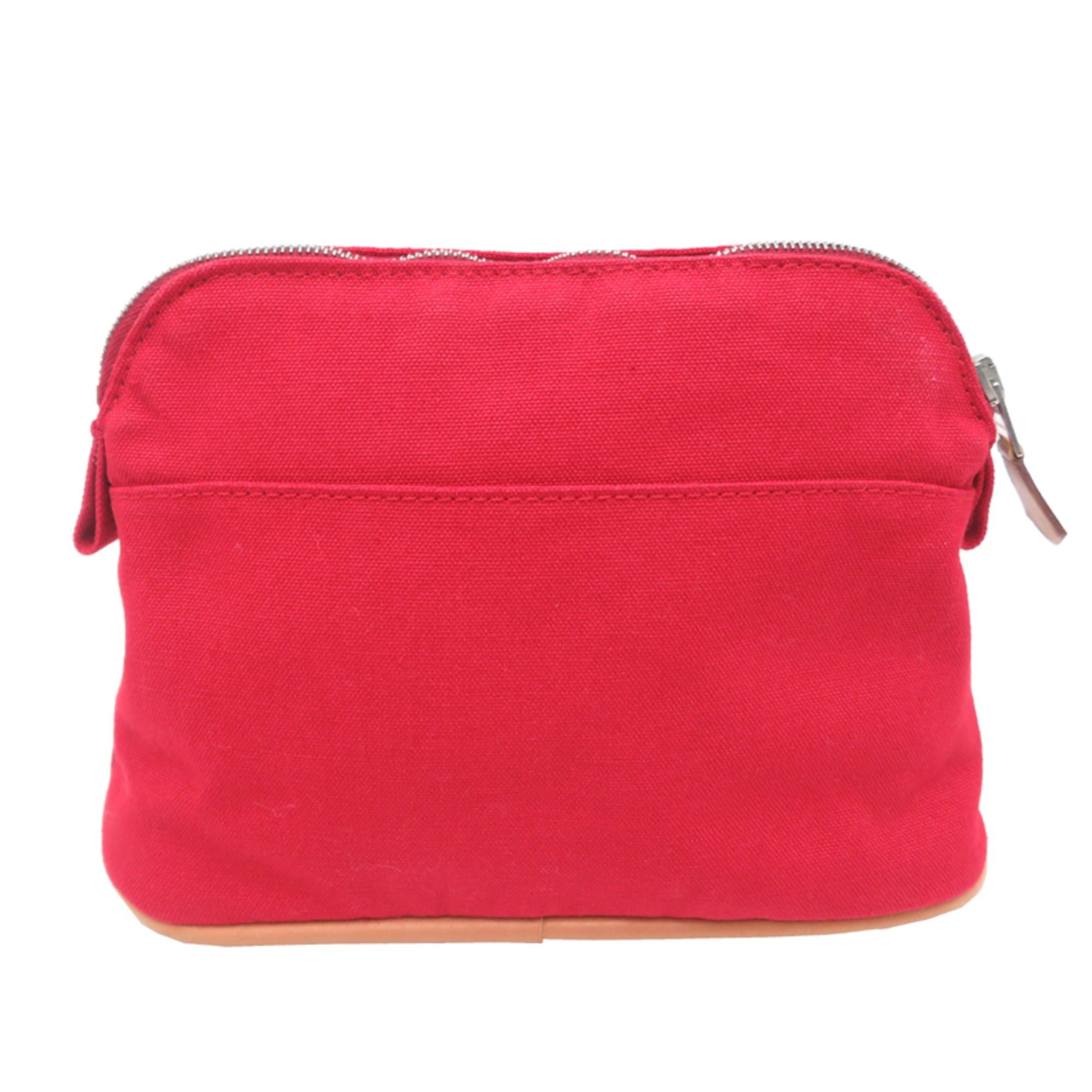 Hermes Hermes Bolide Pouch 20 Women's Cotton Red Size ONE SIZE - 2 Thumbnail