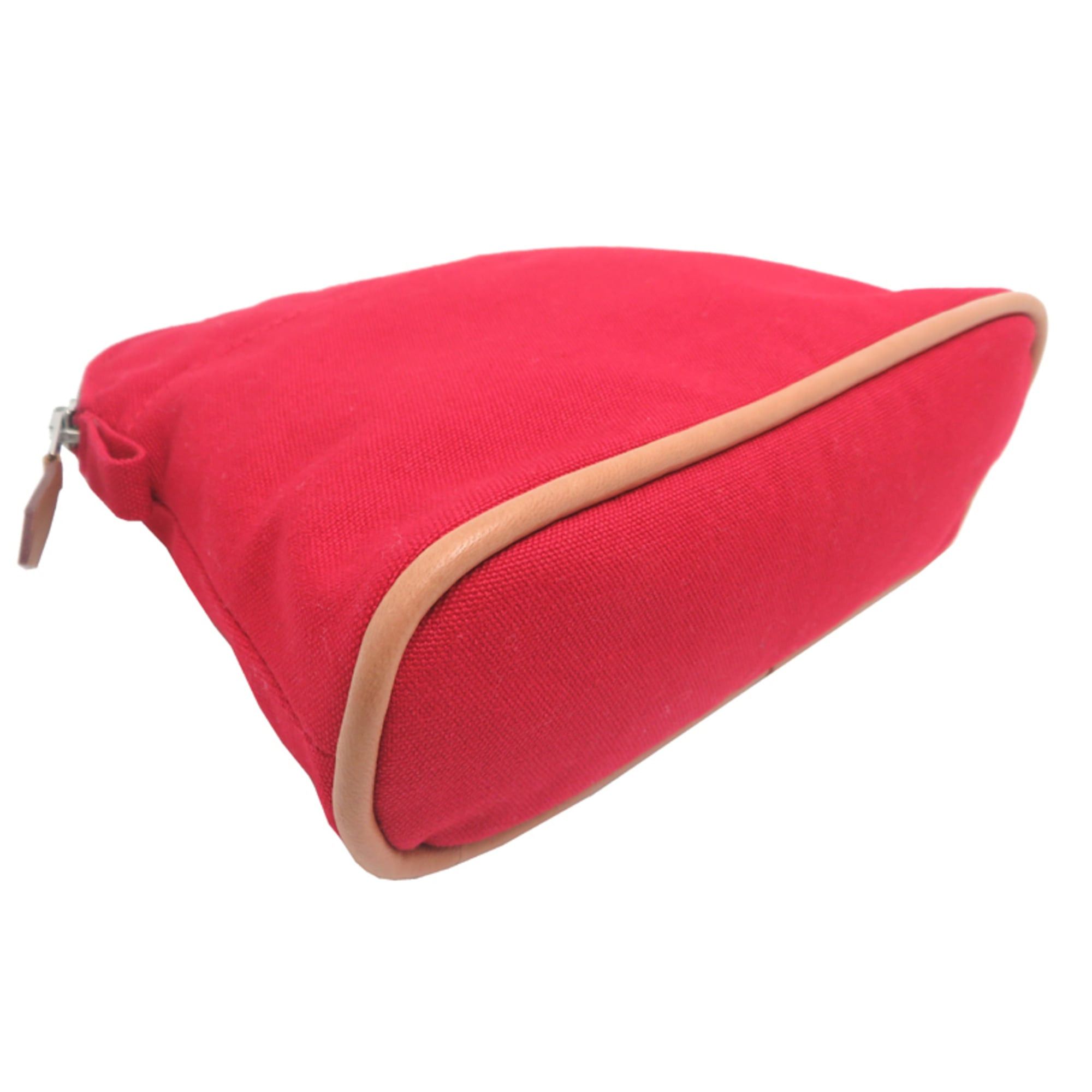 Hermes Hermes Bolide Pouch 20 Women's Cotton Red Size ONE SIZE - 3 Thumbnail