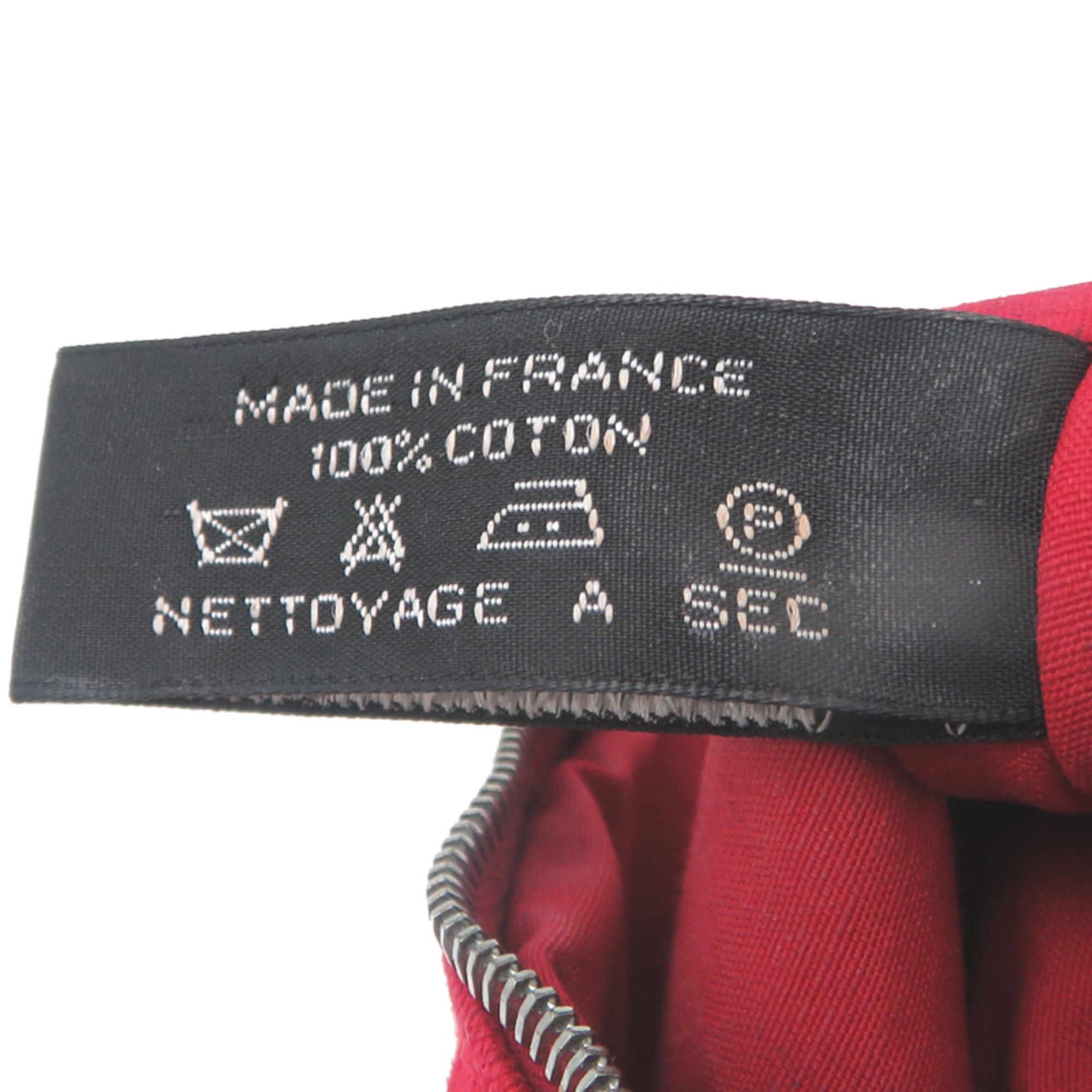 Hermes Hermes Bolide Pouch 20 Women's Cotton Red Size ONE SIZE - 7 Thumbnail