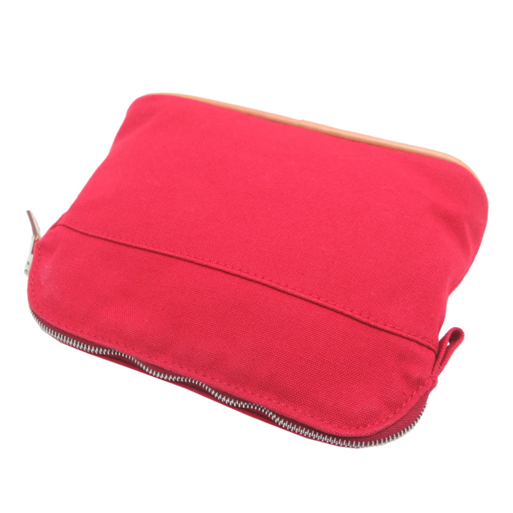 Hermes Hermes Bolide Pouch 20 Women's Cotton Red Size ONE SIZE - 4 Thumbnail
