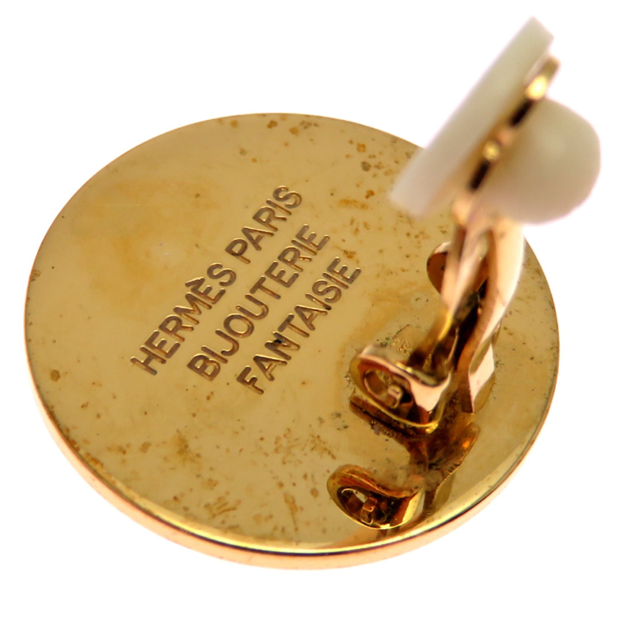 Hermes Hermes Sellier Women's Earrings GP Size ONE SIZE - 6 Thumbnail