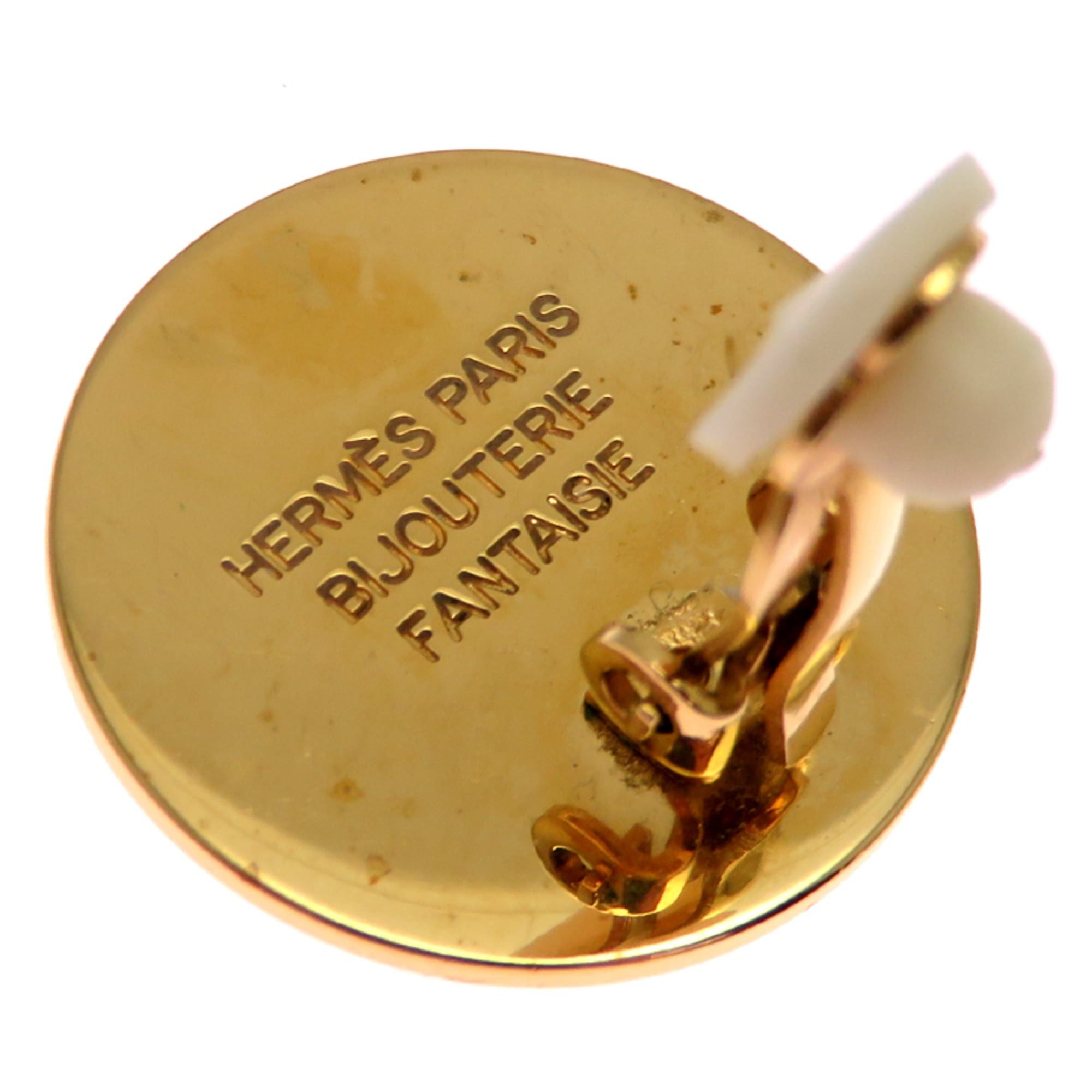 Hermes Hermes Sellier Women's Earrings GP Size ONE SIZE - 5 Thumbnail