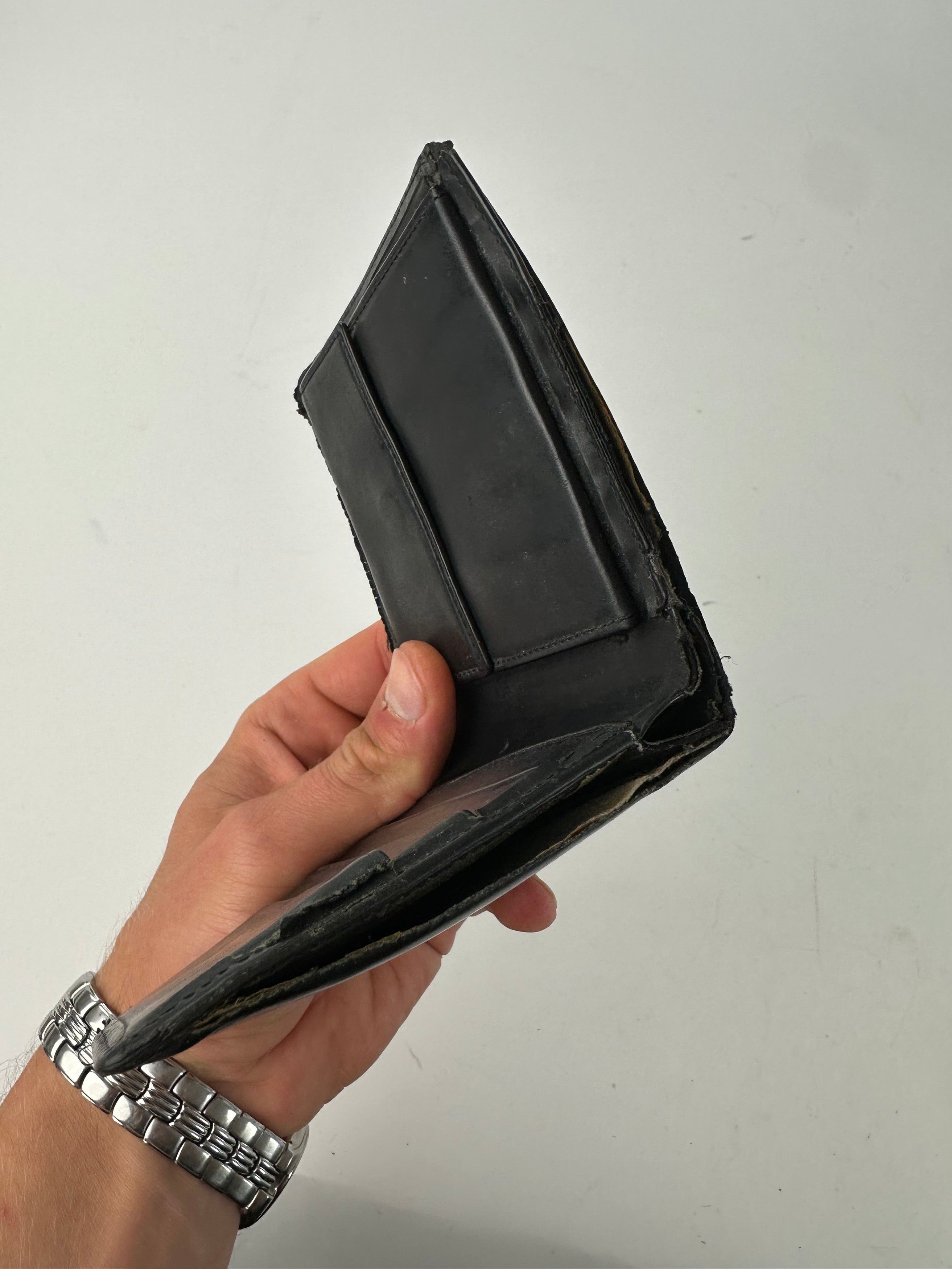 Cartier Vintage Leather Bifold Wallet Black Size ONE SIZE - 8 Thumbnail