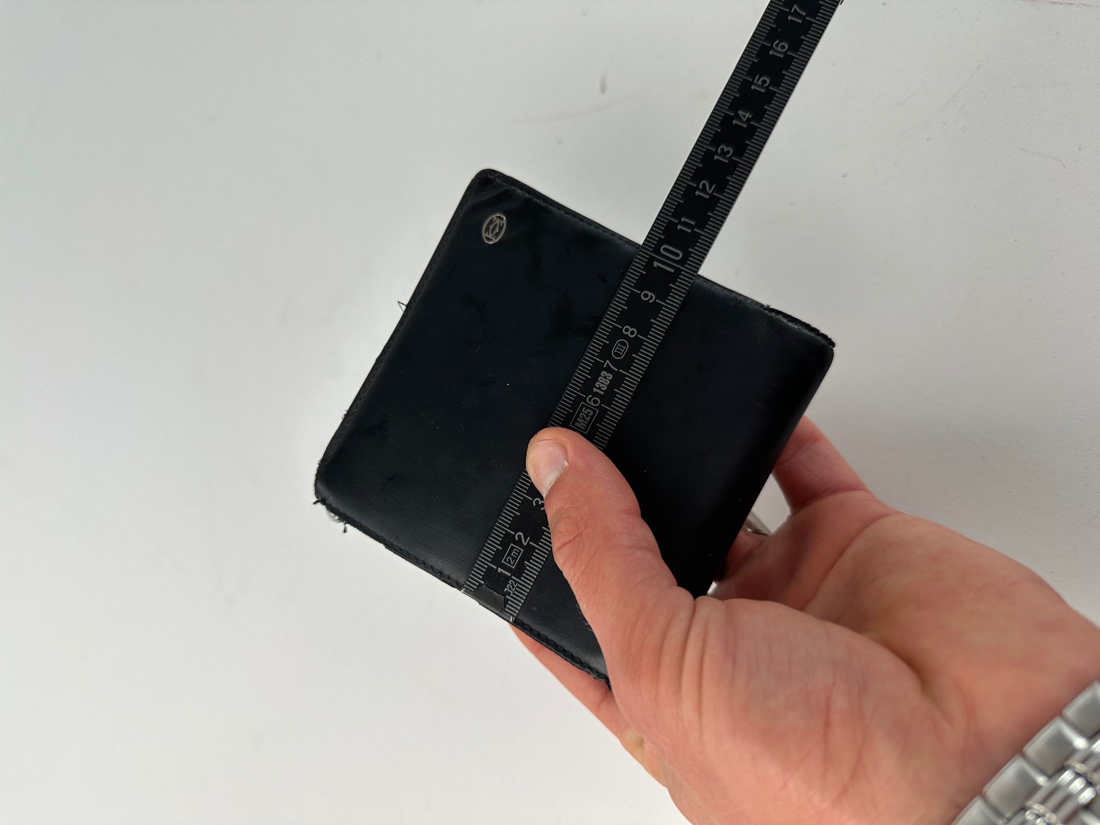 Cartier Vintage Leather Bifold Wallet Black Size ONE SIZE - 9 Thumbnail