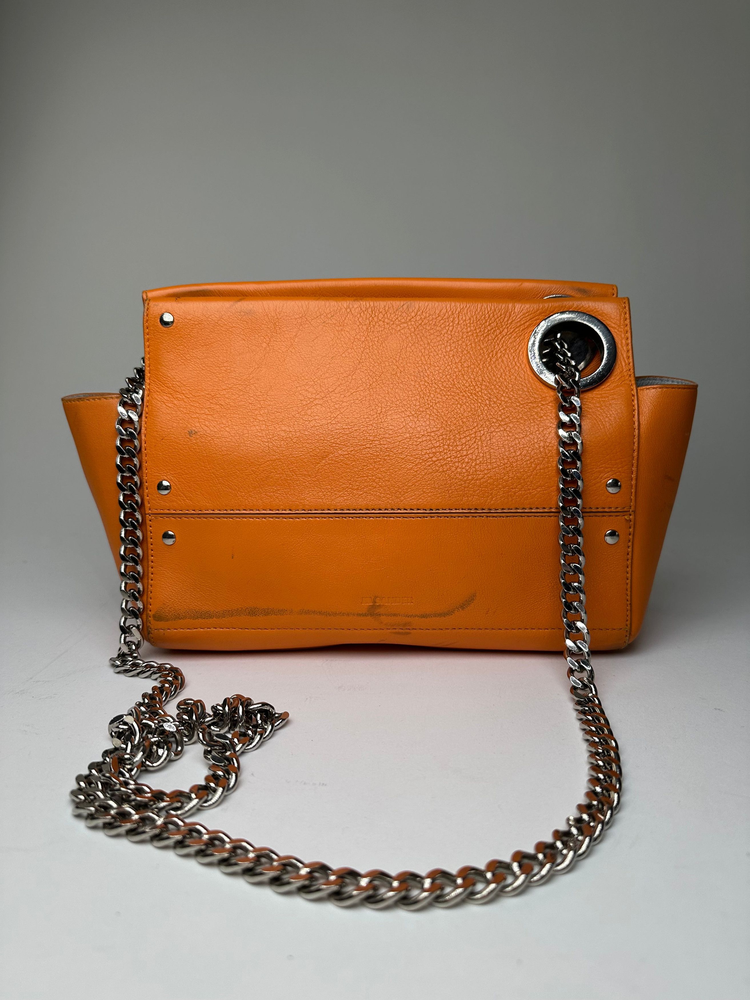 Jil Sander Vintage Orange Leather Chain Shoulder Bag Size ONE SIZE - 15 Thumbnail