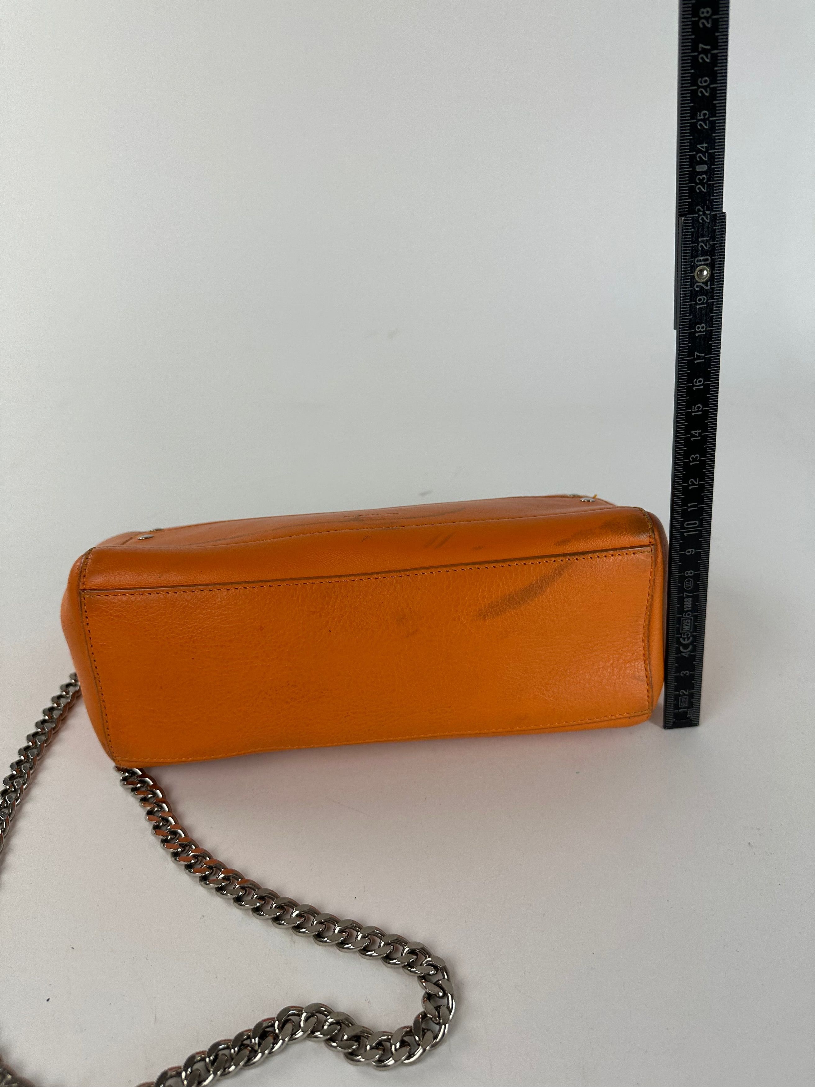 Jil Sander Vintage Orange Leather Chain Shoulder Bag Size ONE SIZE - 11 Thumbnail
