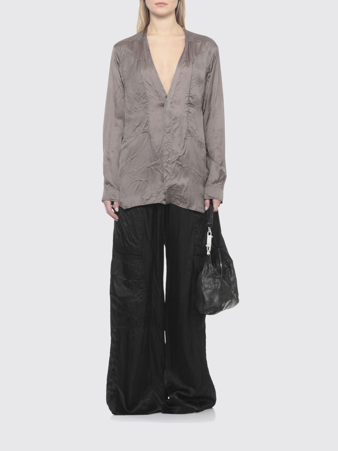 Rick Owens Rick Owens Shirt Woman Black Size XS / US 0-2 / IT 36-38 - 2 Thumbnail