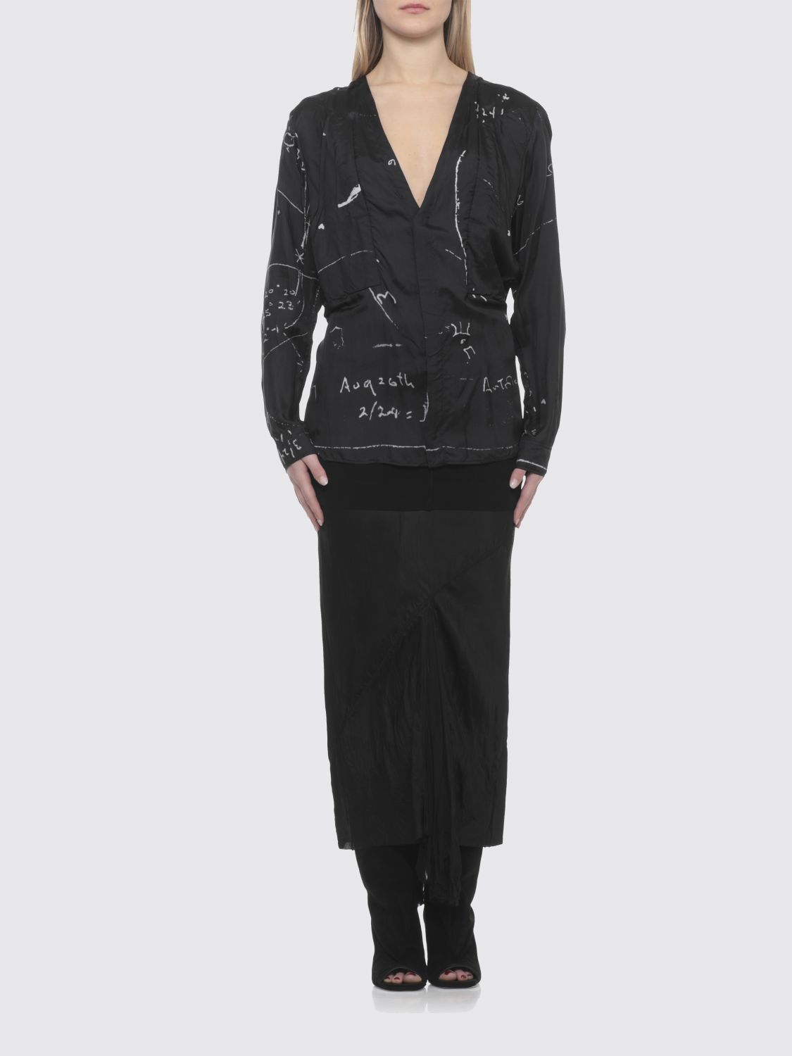 Rick Owens Rick Owens Shirt Woman White Size M / US 6-8 / IT 42-44 - 2 Thumbnail