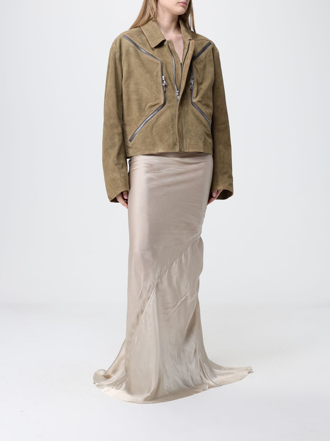Rick Owens Rick Owens Jacket Woman Brown Size S / US 4 / IT 40 - 2 Thumbnail