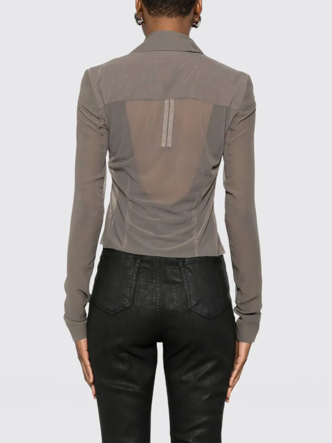 Rick Owens Rick Owens Jacket Woman Grey Size S / US 4 / IT 40 - 2 Thumbnail