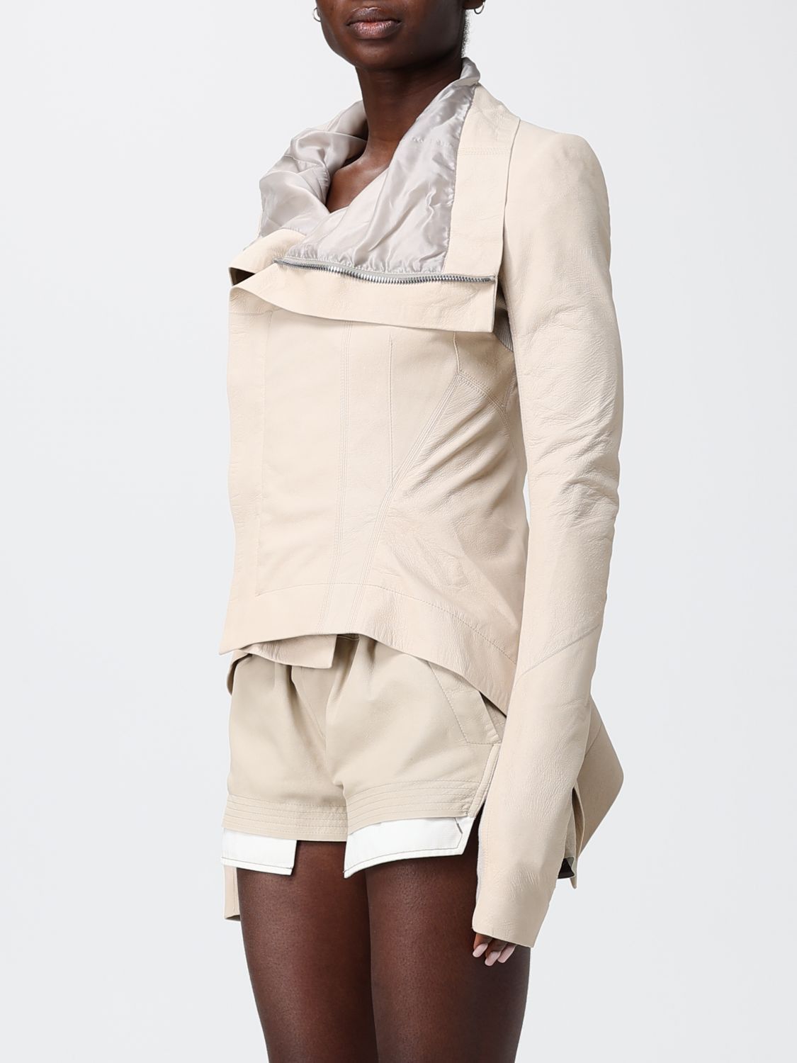 Rick Owens Rick Owens Jacket Woman Beige Size M / US 6-8 / IT 42-44 - 4 Thumbnail