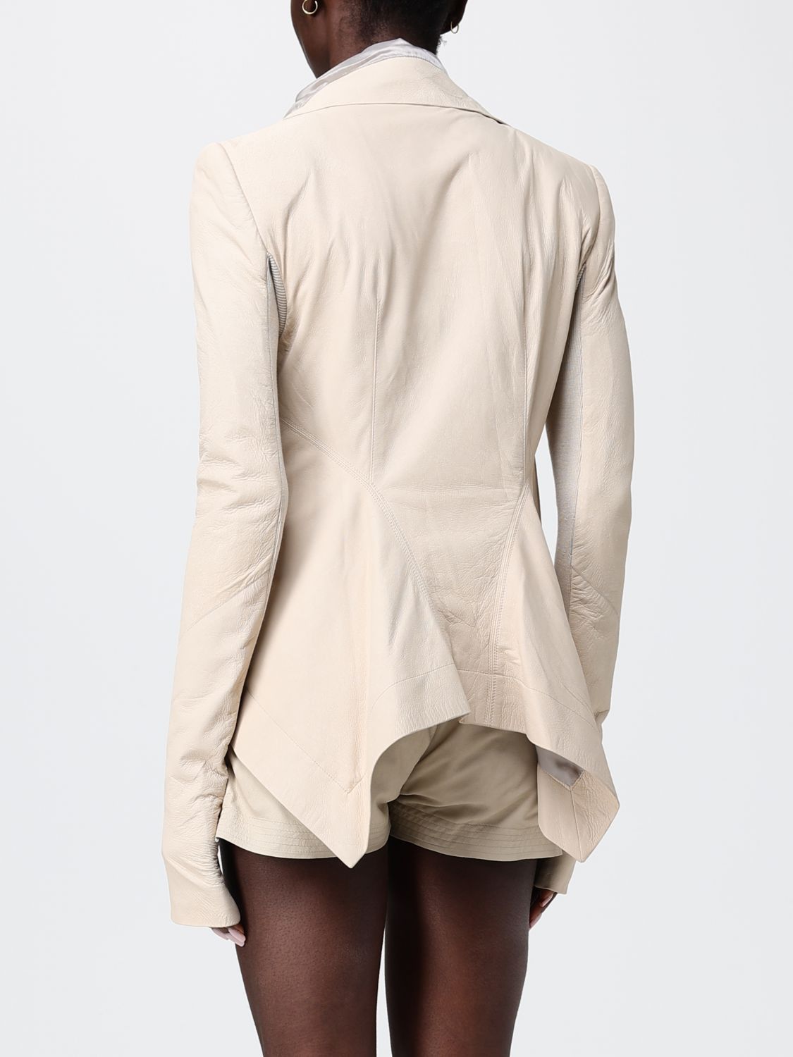 Rick Owens Rick Owens Jacket Woman Beige Size M / US 6-8 / IT 42-44 - 3 Thumbnail