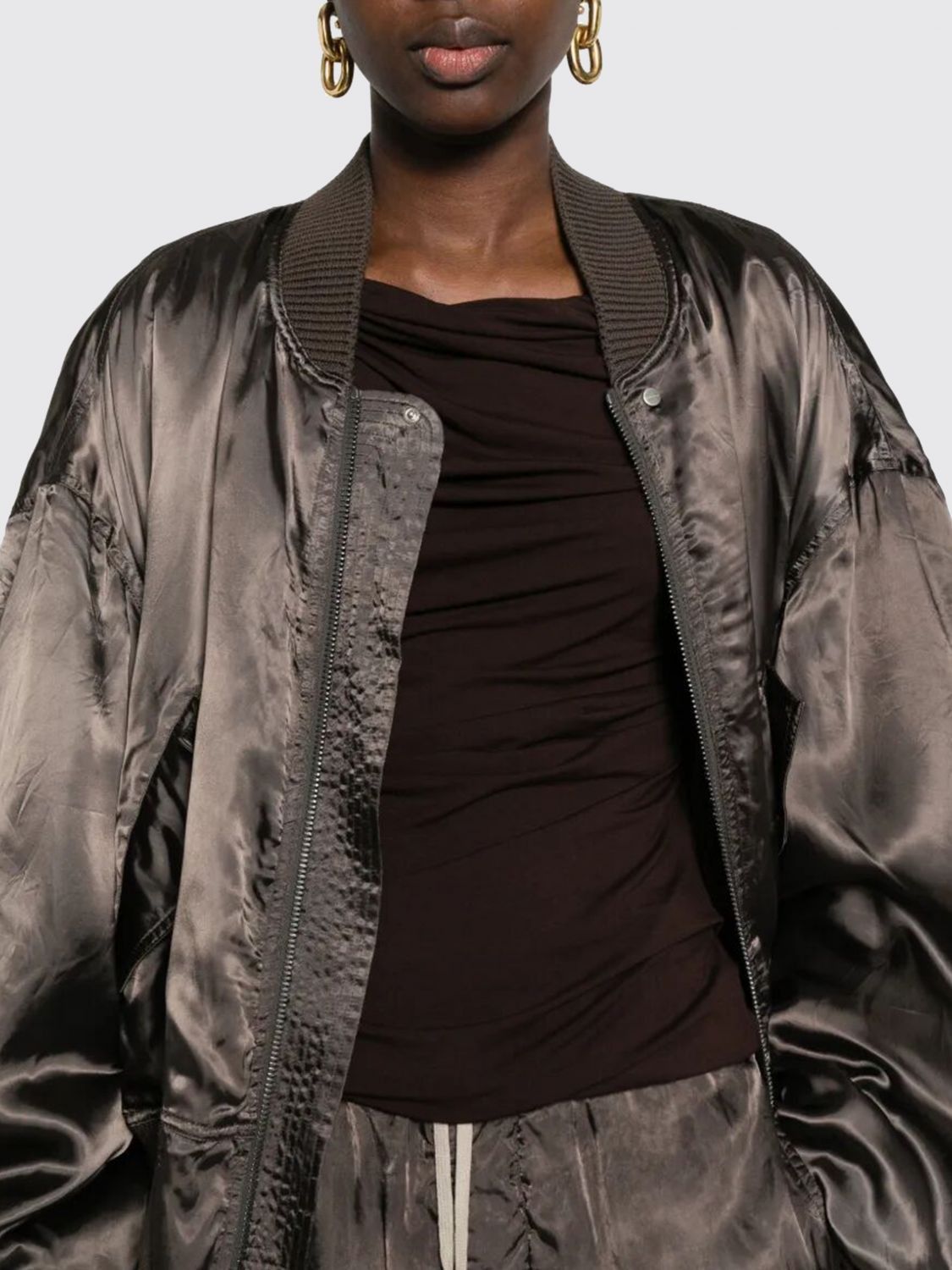 Rick Owens Rick Owens Jacket Woman Grey 1 Size S / US 4 / IT 40 - 4 Thumbnail