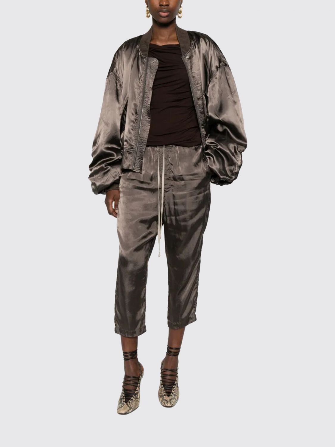 Rick Owens Rick Owens Jacket Woman Grey 1 Size S / US 4 / IT 40 - 2 Thumbnail