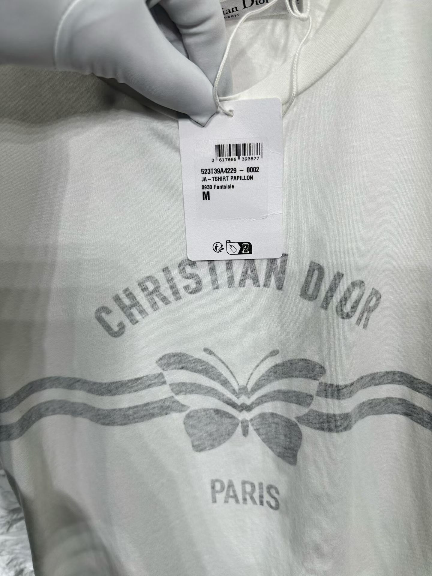 Dior Dior Butterfly Stripe Logo T-Shirt Size M Size M / US 6-8 / IT 42-44 - 4 Thumbnail