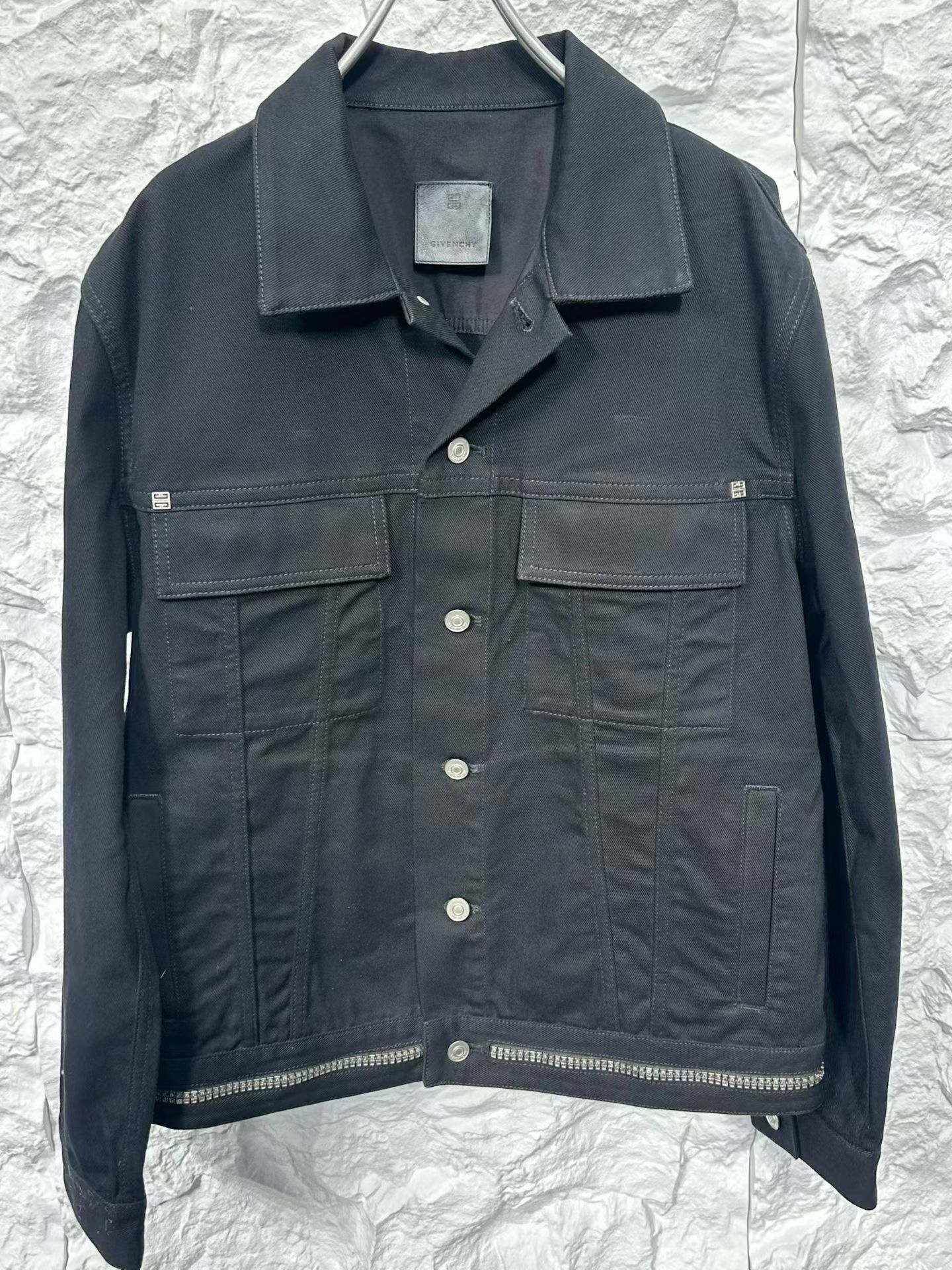 Givenchy Givenchy Zipper Hem Denim Jacket L Size US L / EU 52-54 / 3 - 4 Thumbnail