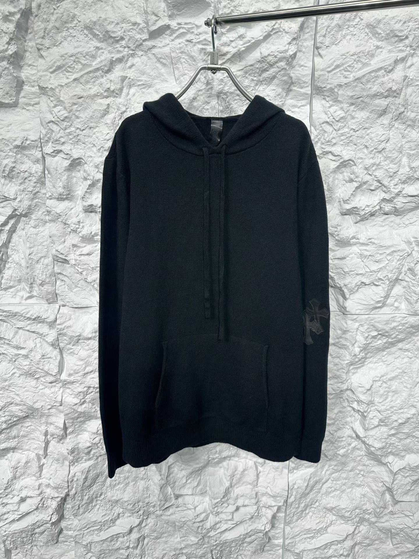 Chrome Hearts Chrome Hearts Leather Patch Cashmere Hoodie L Size US L / EU 52-54 / 3 - 2 Thumbnail