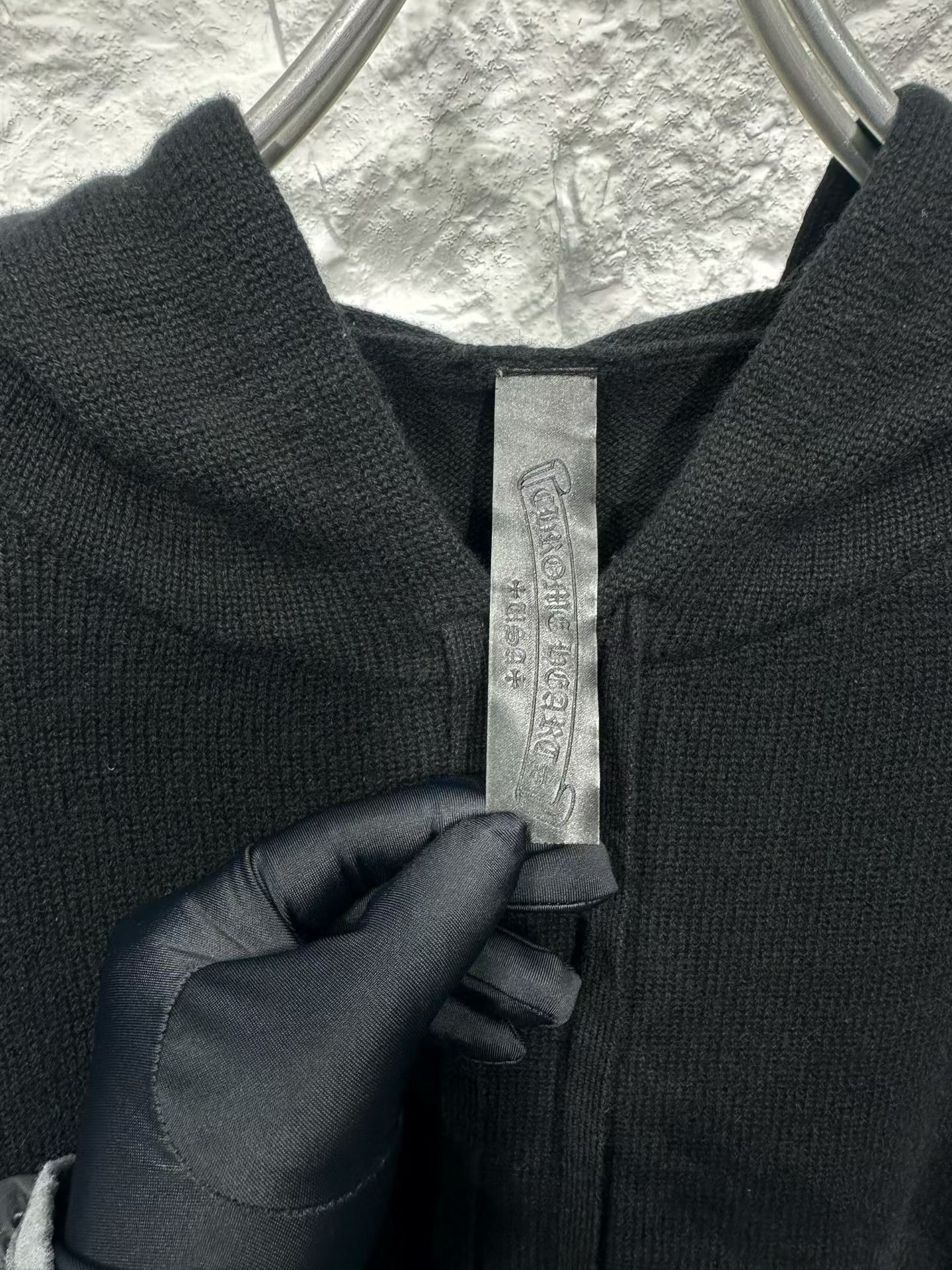 Chrome Hearts Chrome Hearts Leather Patch Cashmere Hoodie L Size US L / EU 52-54 / 3 - 4 Thumbnail