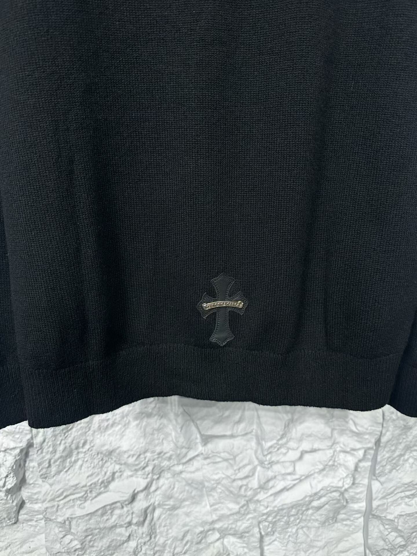Chrome Hearts Chrome Hearts Leather Patch Cashmere Hoodie L Size US L / EU 52-54 / 3 - 6 Thumbnail