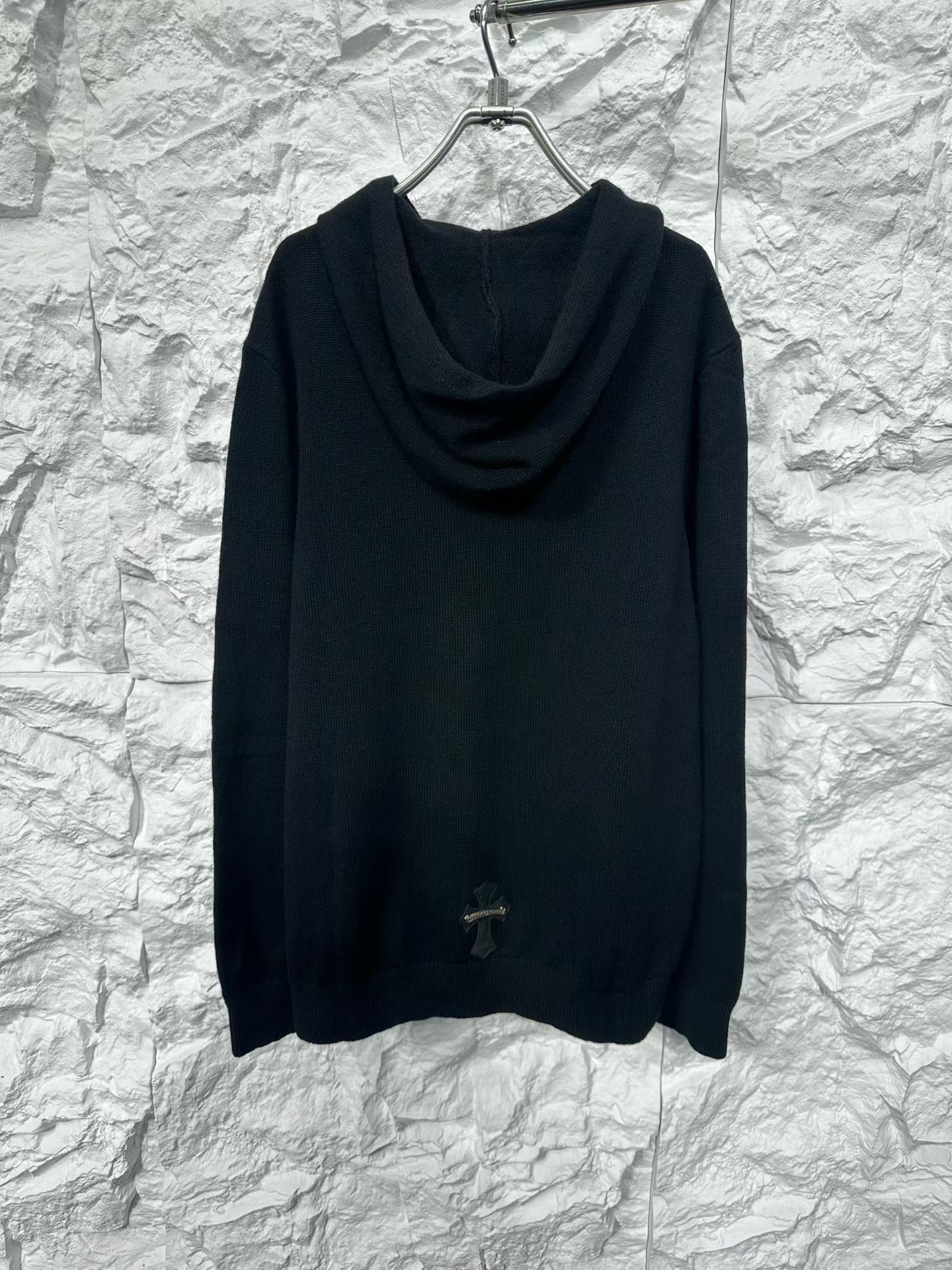 Chrome Hearts Chrome Hearts Leather Patch Cashmere Hoodie L Size US L / EU 52-54 / 3 - 3 Thumbnail