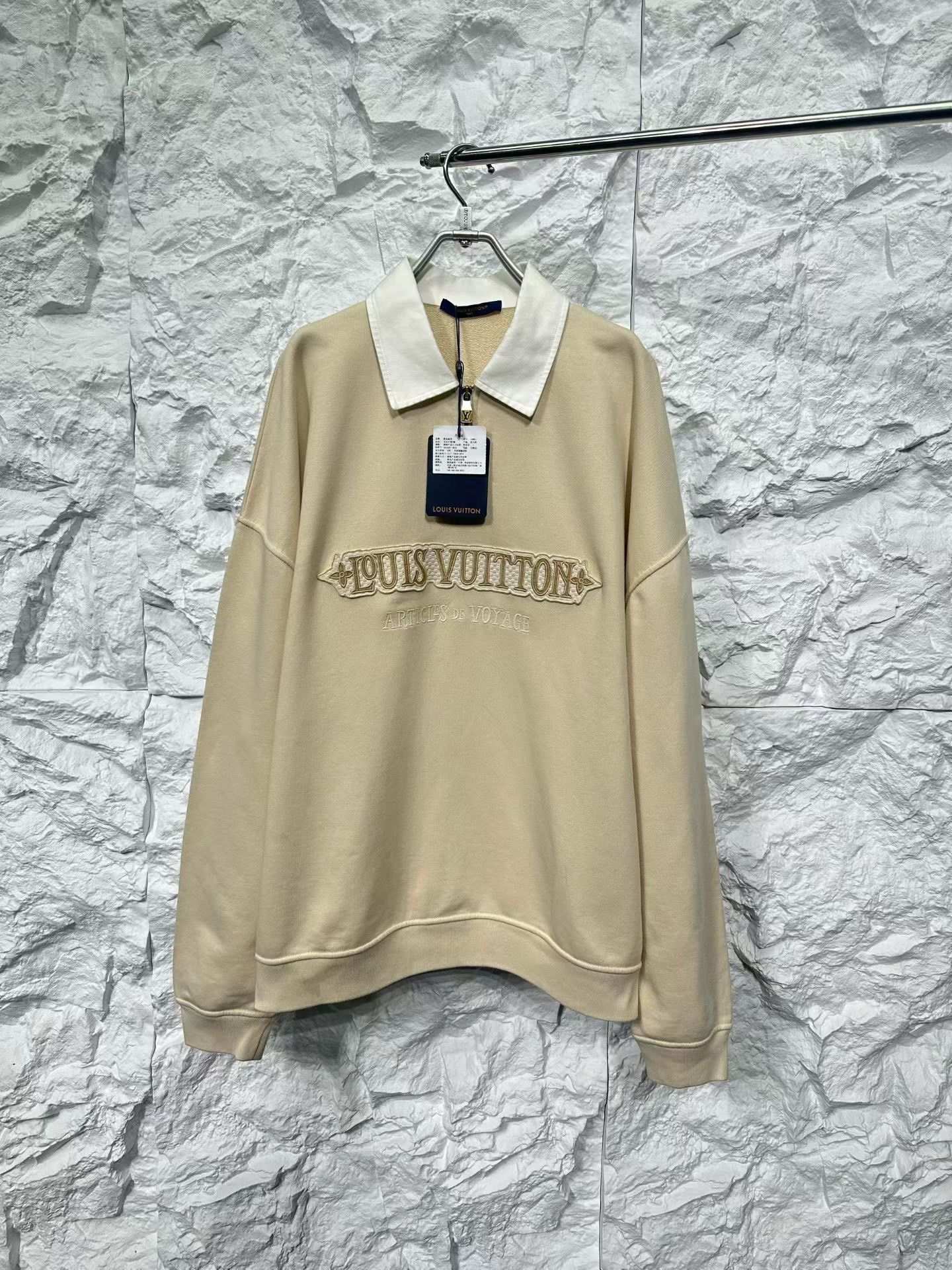 Louis Vuitton Louis Vuitton Embroidered Half-Zip Sweatshirt XXL Size US XXL / EU 58 / 5 - 2 Thumbnail