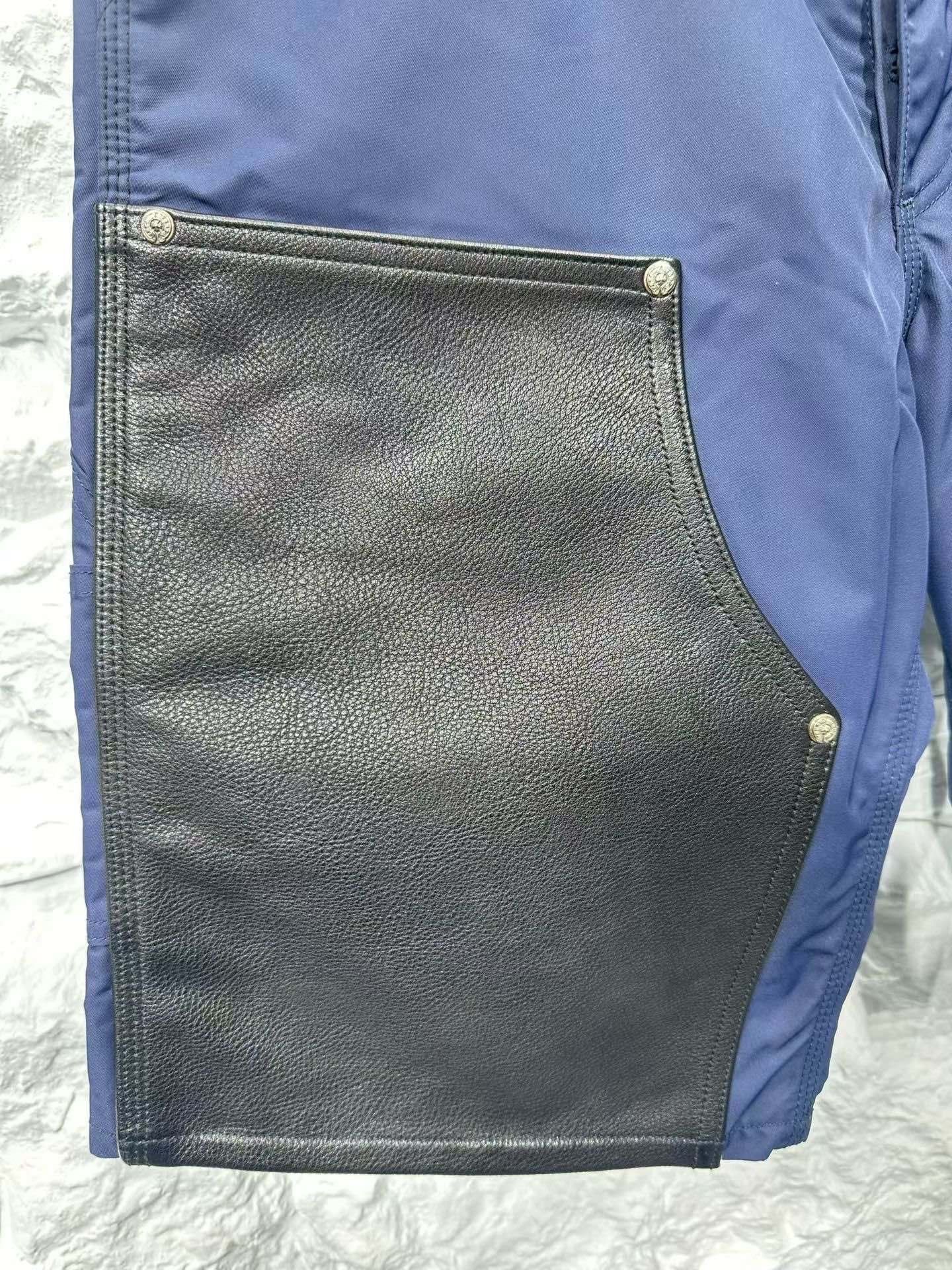 Chrome Hearts Chrome Hearts Leather Patch Double Knee Shorts 30 Size US 30 / EU 46 - 4 Thumbnail