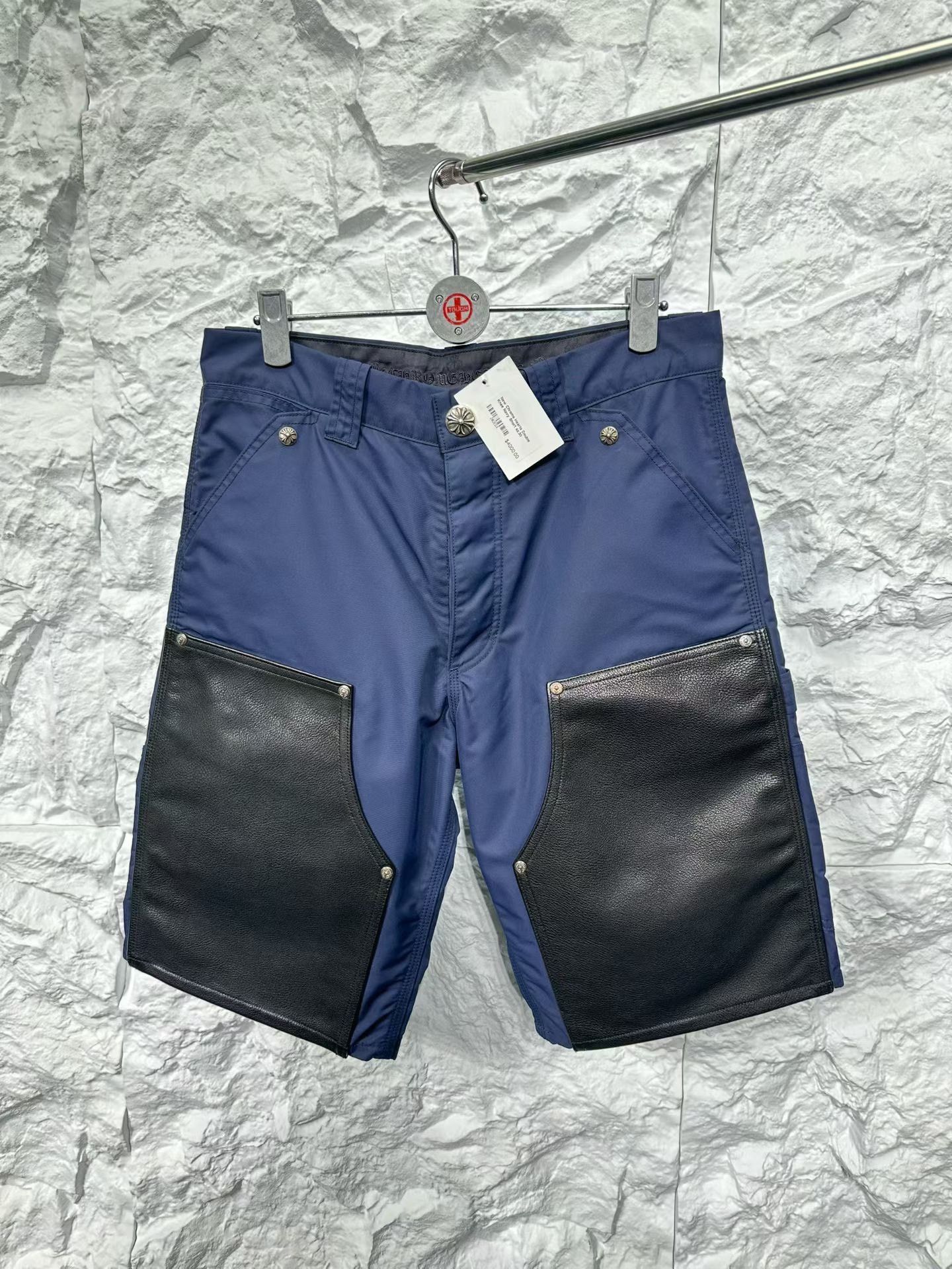 Chrome Hearts Chrome Hearts Leather Patch Double Knee Shorts 30 Size US 30 / EU 46 - 2 Thumbnail