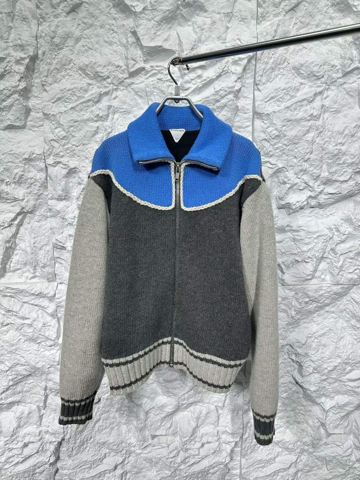 Bottega Veneta Bottega Veneta Colorblock Zip Knit Sweater L Size US L / EU 52-54 / 3 - 2 Thumbnail