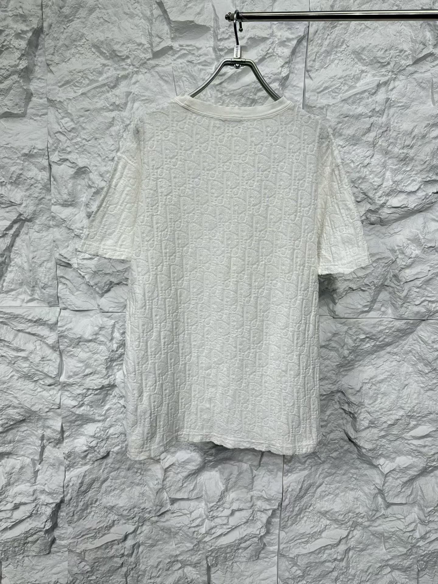 Dior Dior White Oblique Terry Cloth T-Shirt Size S Size US S / EU 44-46 / 1 - 3 Thumbnail