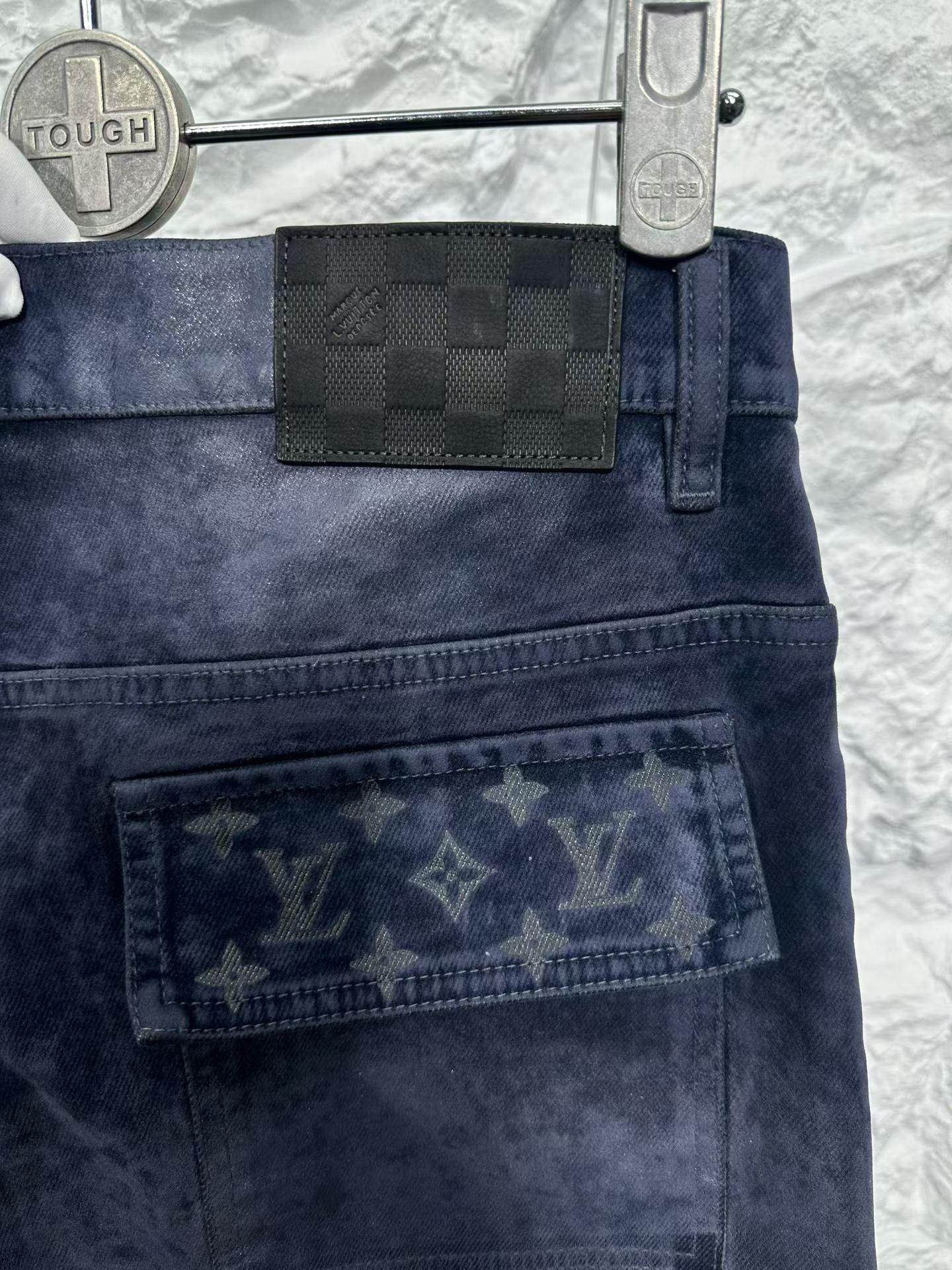 Louis Vuitton Louis Vuitton Flocked Monogram Denim Jeans 31 Size US 31 - 5 Thumbnail