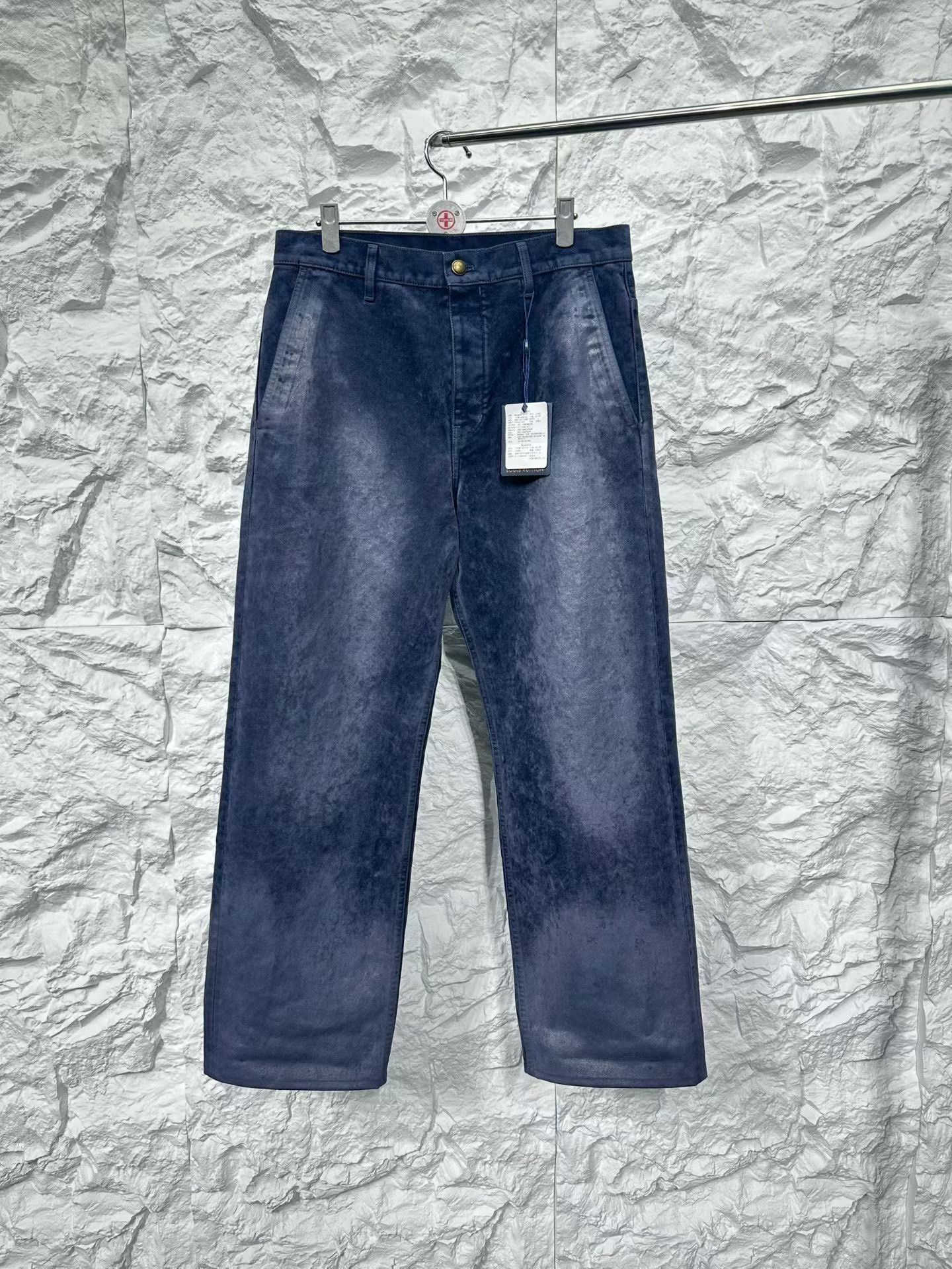 Louis Vuitton Louis Vuitton Flocked Monogram Denim Jeans 31 Size US 31 - 2 Thumbnail