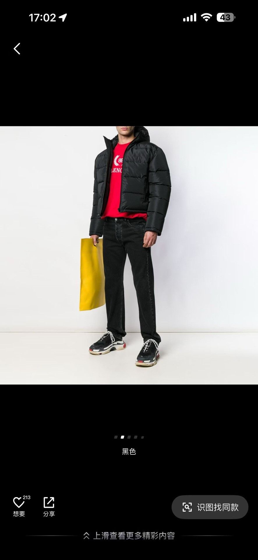 Balenciaga Balenciaga Embroidered Logo Hooded Puffer Size 34 Size XS / US 0-2 / IT 36-38 - 7 Thumbnail