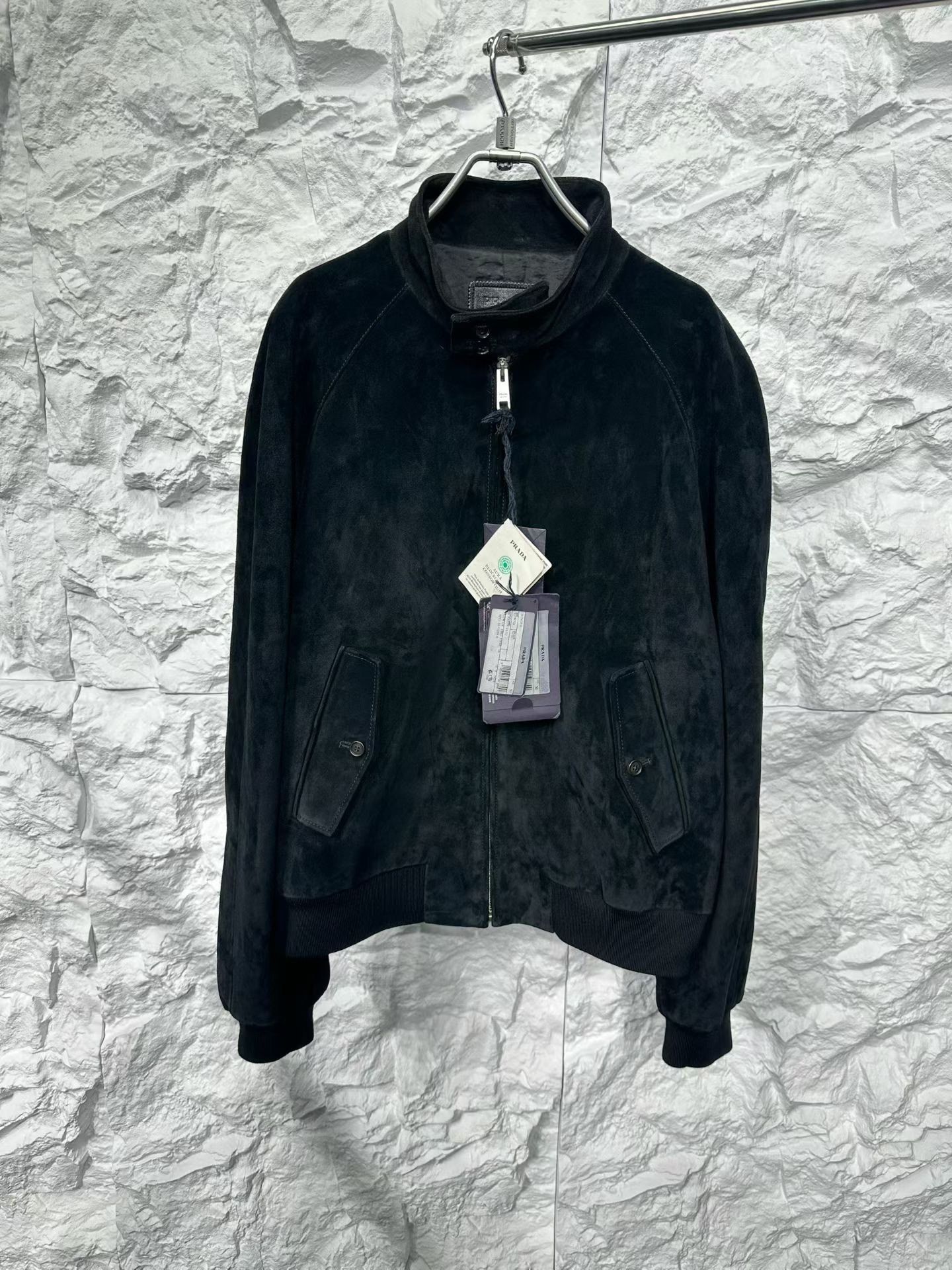 Prada Prada Suede Bomber Jacket Size 50 Size US M / EU 48-50 / 2 - 2 Thumbnail