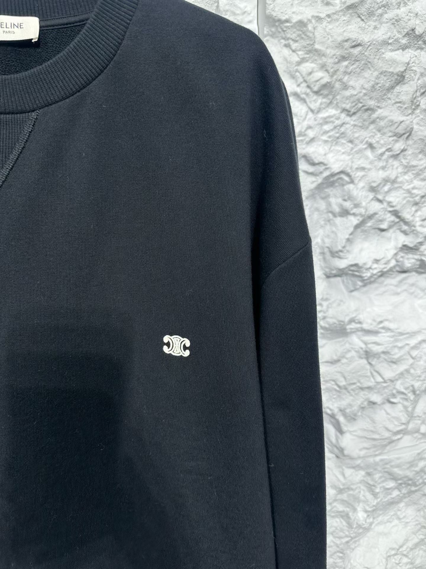 Celine Celine Triomphe Embroidered Crewneck Sweatshirt US M Size US M / EU 48-50 / 2 - 4 Thumbnail