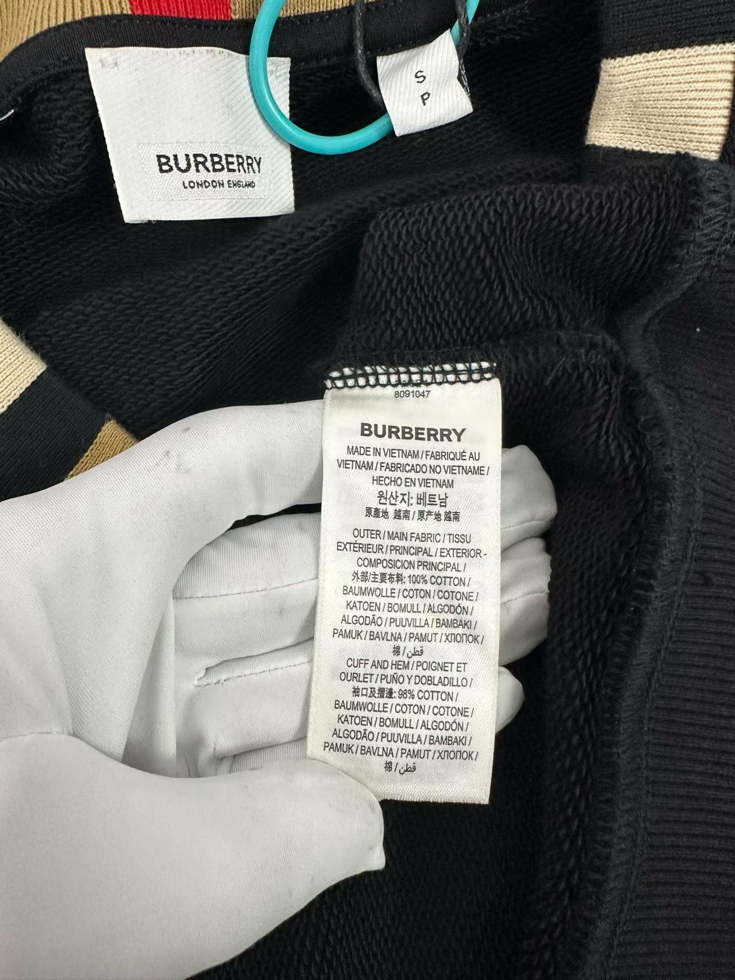 Burberry Burberry Stripe Collar Embroidery Sweatshirt S Size US S / EU 44-46 / 1 - 5 Thumbnail