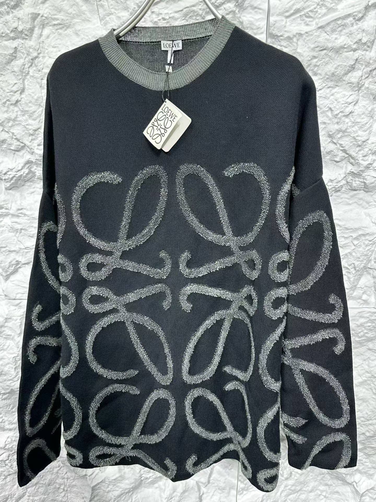Loewe Loewe Flocked Anagram Logo Knit Sweater Size M Size US M / EU 48-50 / 2 - 4 Thumbnail