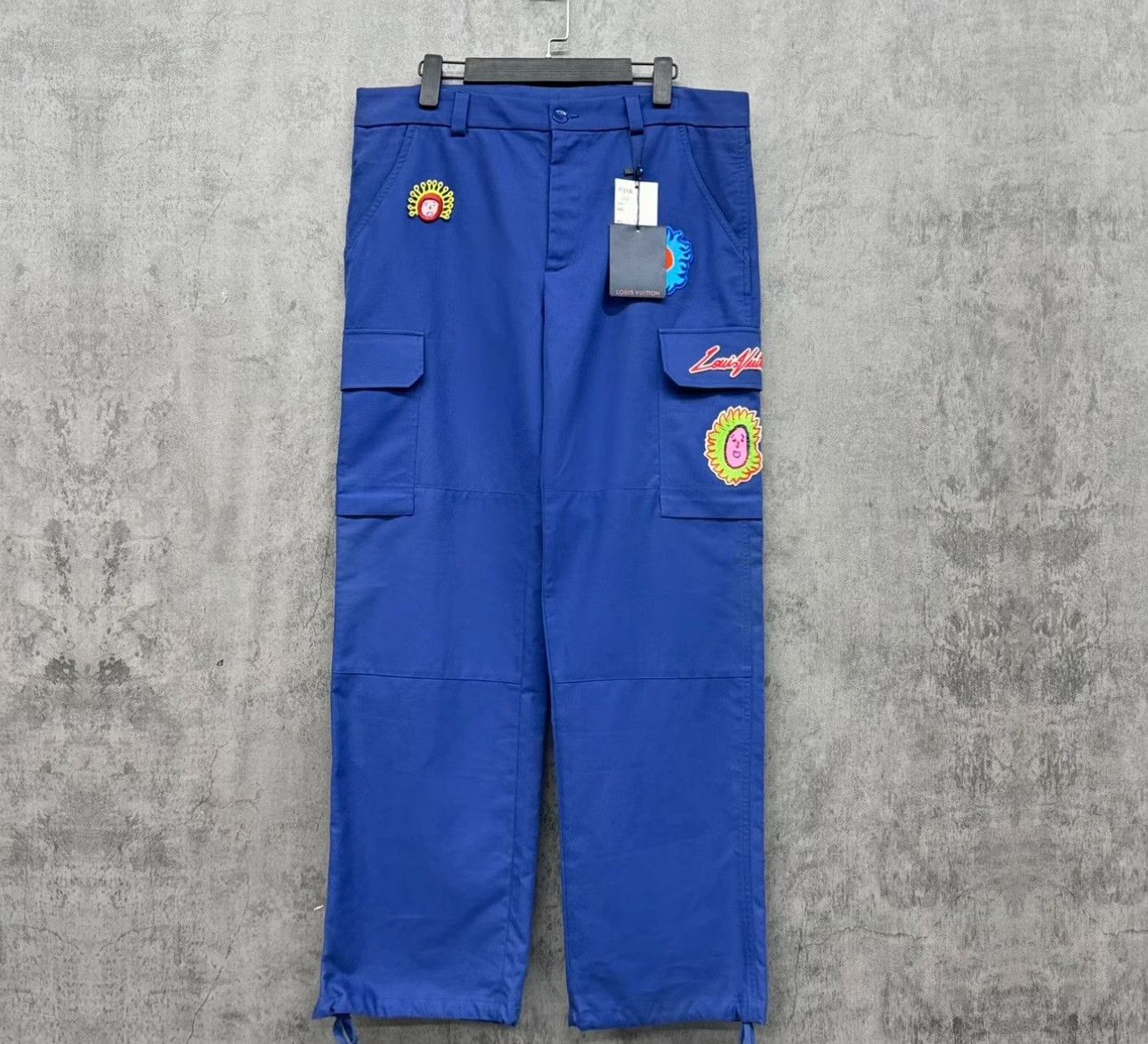 Louis Vuitton Louis Vuitton x Yayoi Kusama Blue Cargo Pants 28 Size US 28 / EU 44 - 2 Thumbnail