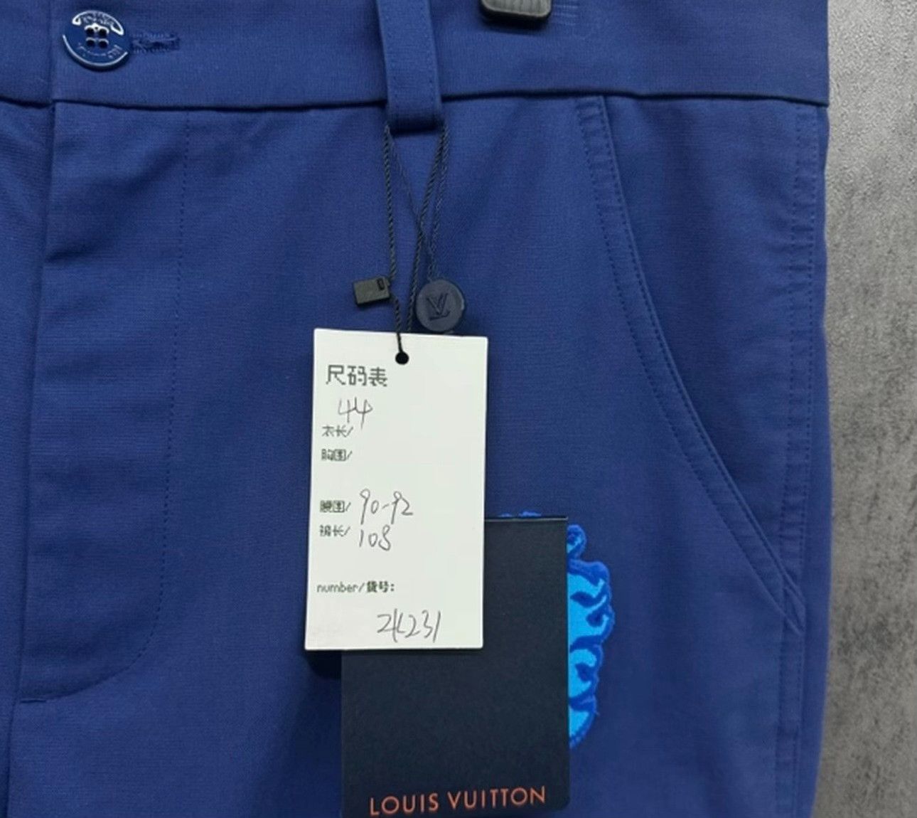 Louis Vuitton Louis Vuitton x Yayoi Kusama Blue Cargo Pants 28 Size US 28 / EU 44 - 6 Thumbnail